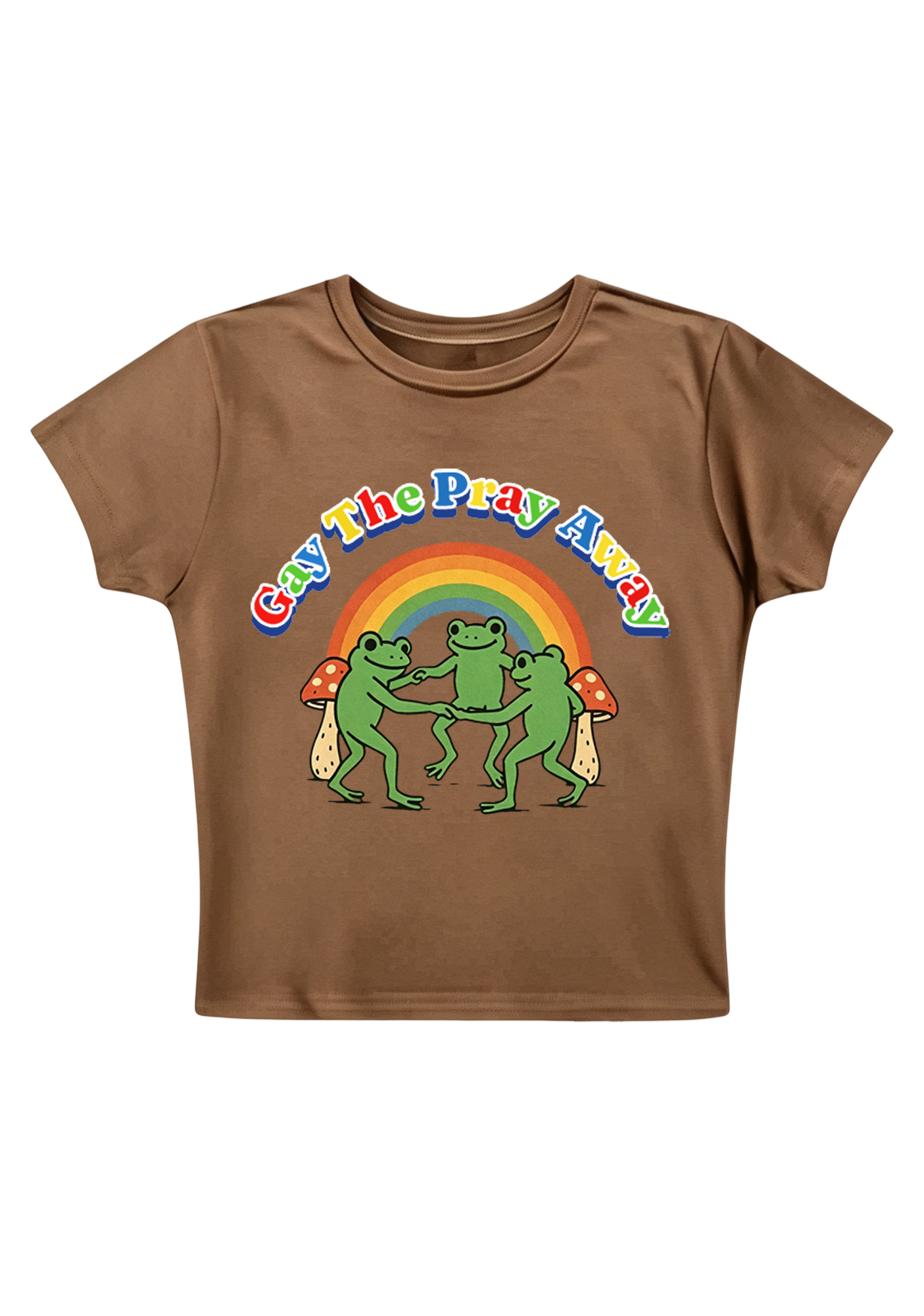 Gay The Pray Away Y2K Baby Tee