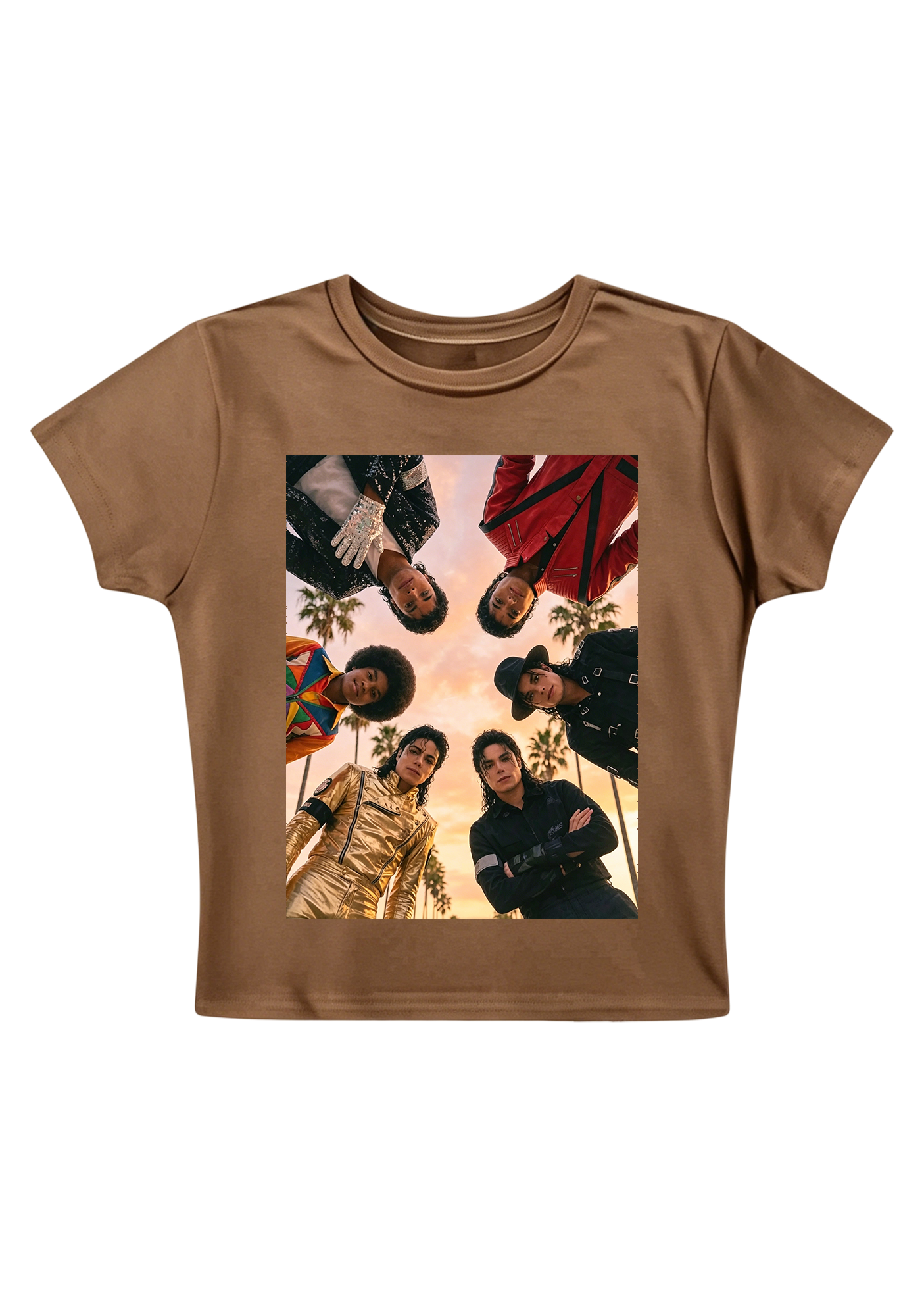 Michael Jackson King of Pop Eras Y2K Baby Tee