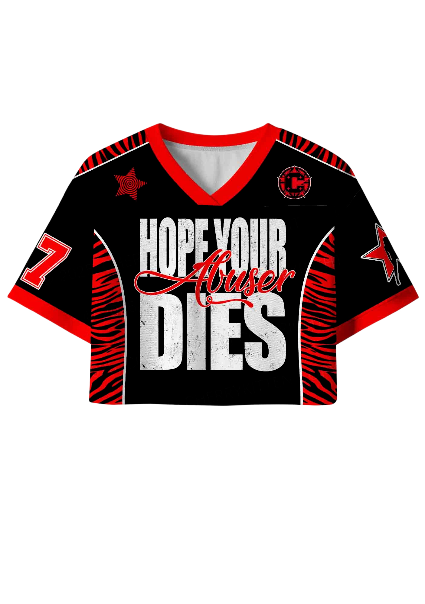 Hope Dies Y2K Crop Sport Jersey Shirts