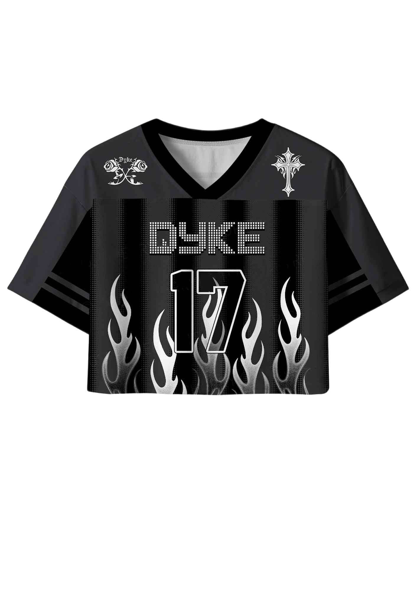 Dyke Y2K Crop Sport Jersey Shirts