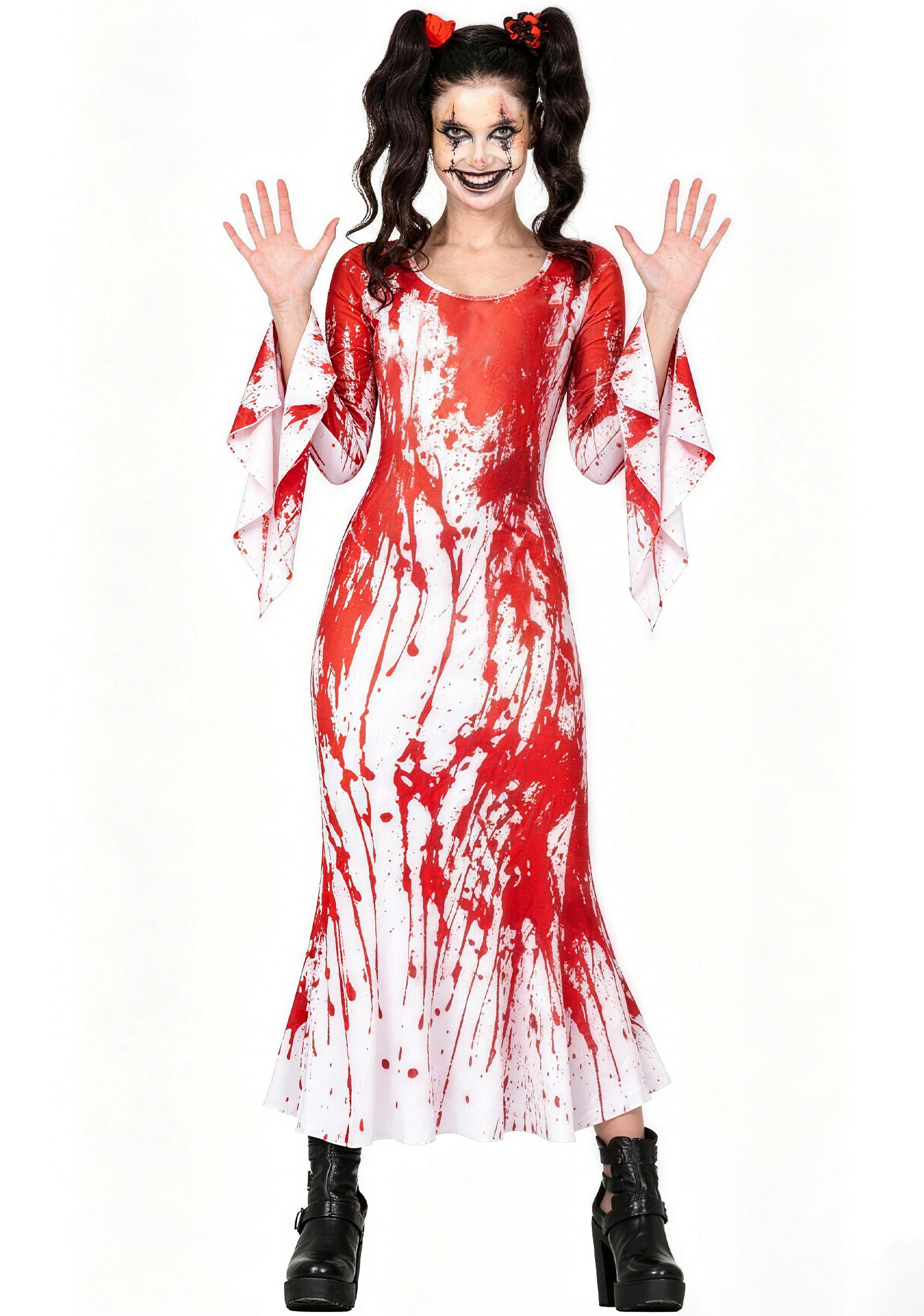 Bloody Splash Mermaid Maxi Halloween Dress
