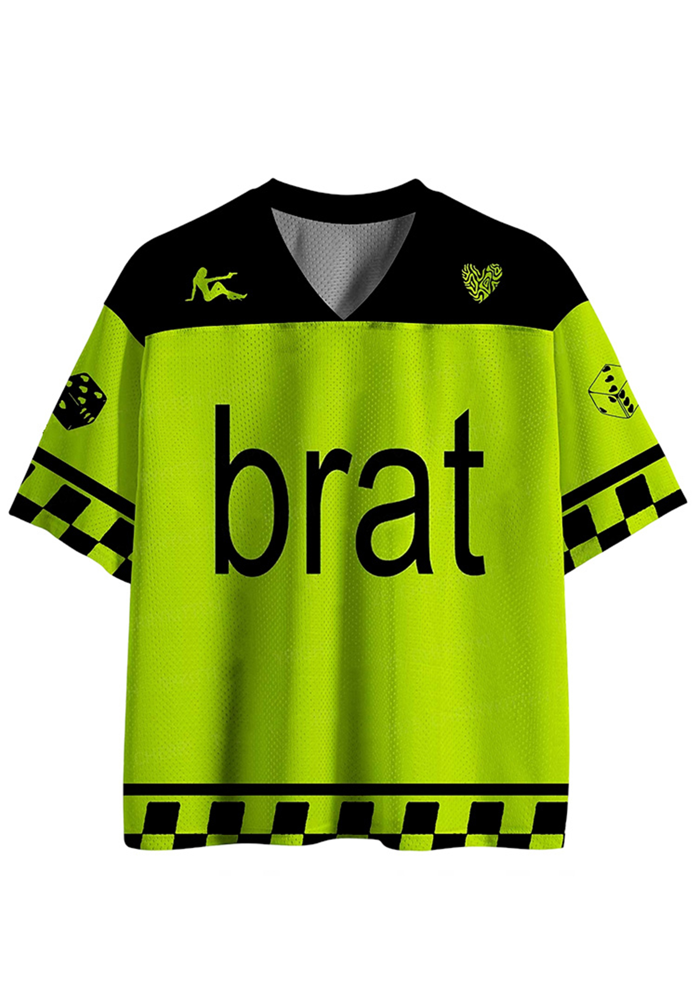 Brat Y2K Crop Sport Jersey Shirts