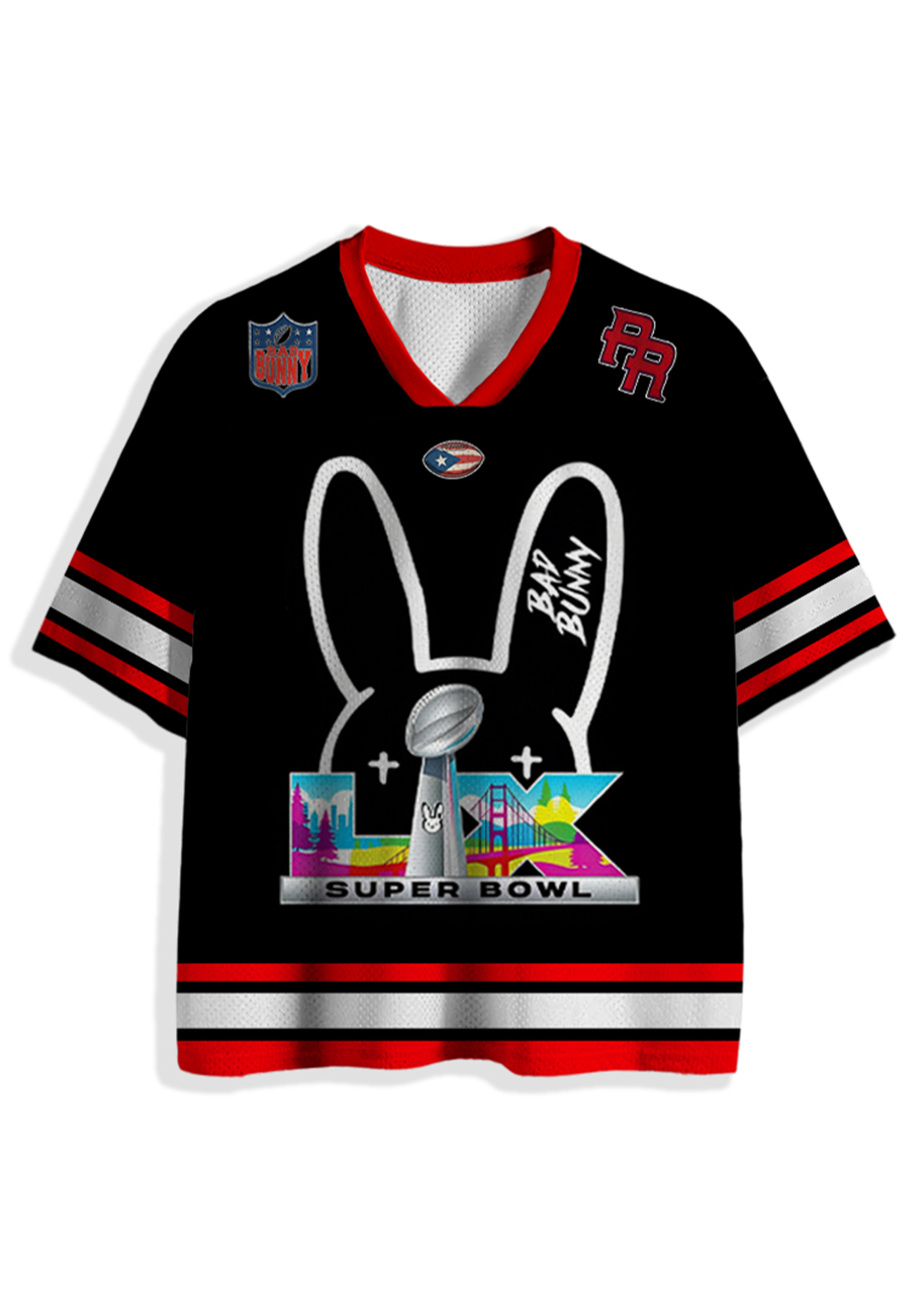 Bad Bunny Y2K Crop Sport Jersey Shirts
