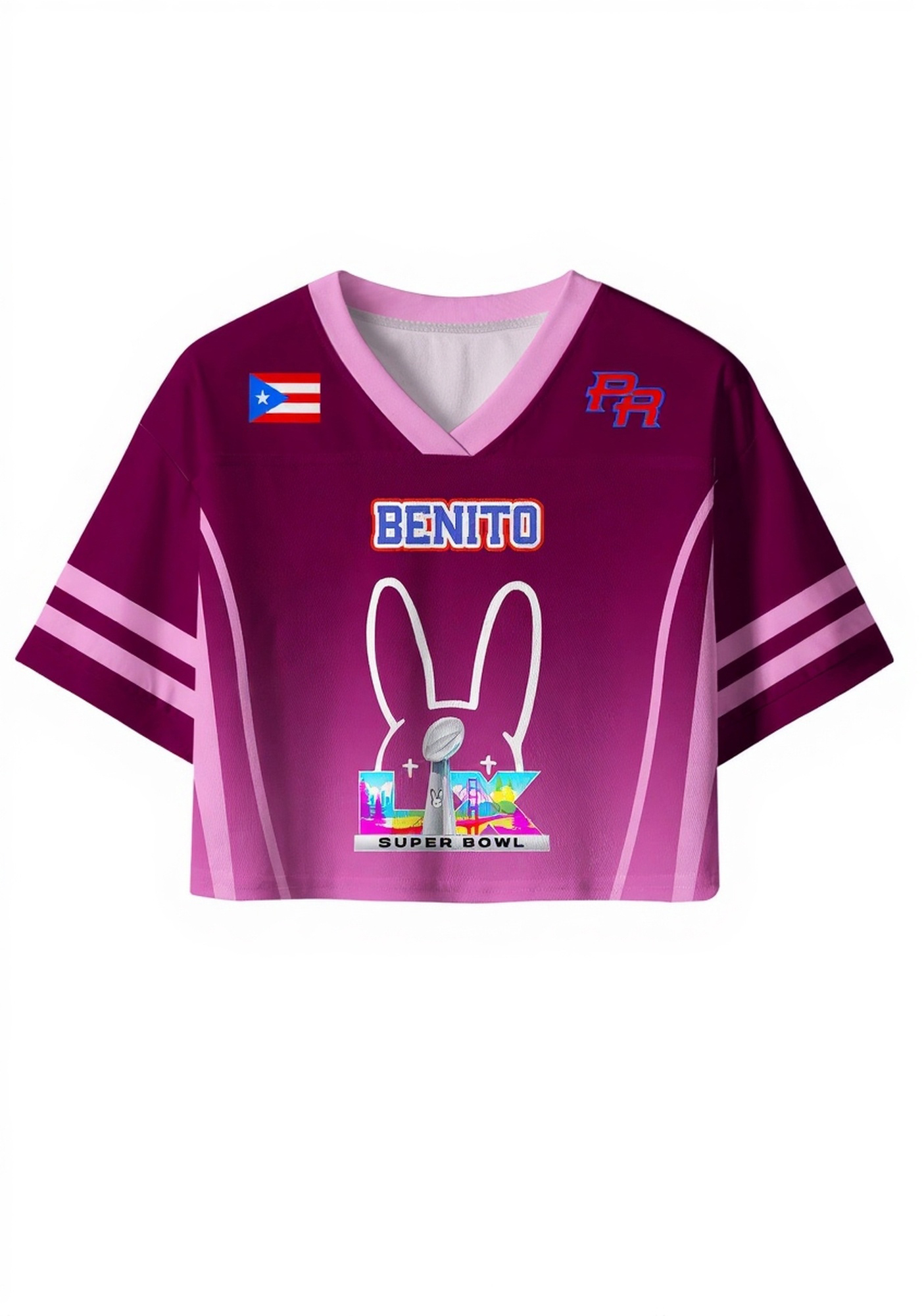 Purple Bunny Head Y2K Sport Jersey Shirts