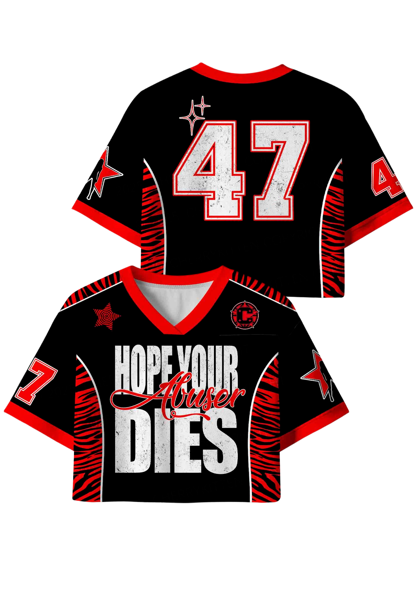 Hope Dies Y2K Crop Sport Jersey Shirts
