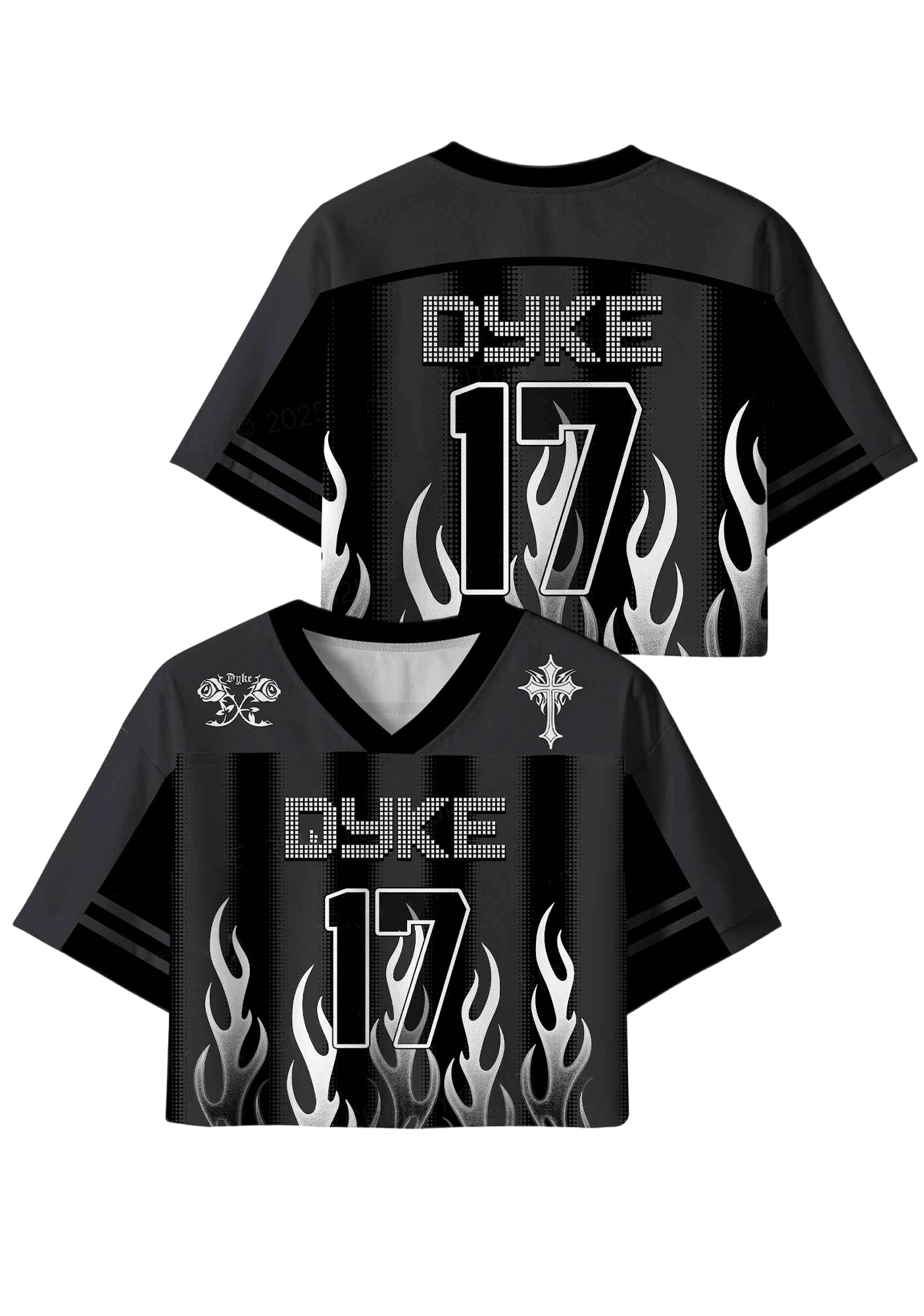 Dyke Y2K Crop Sport Jersey Shirts