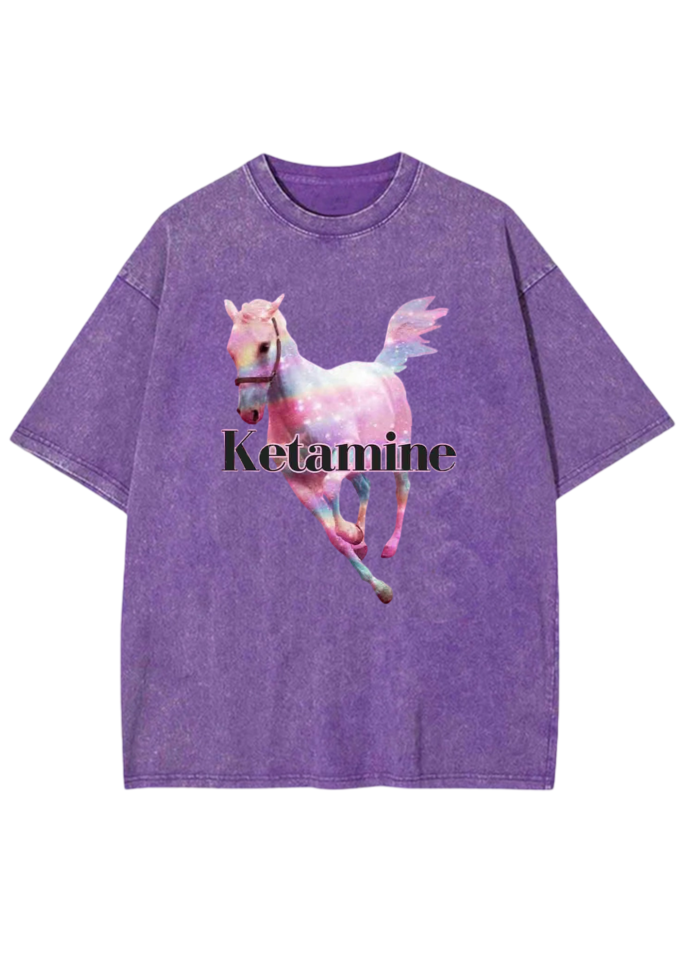 Ketamine Horse Y2K Washed Tee