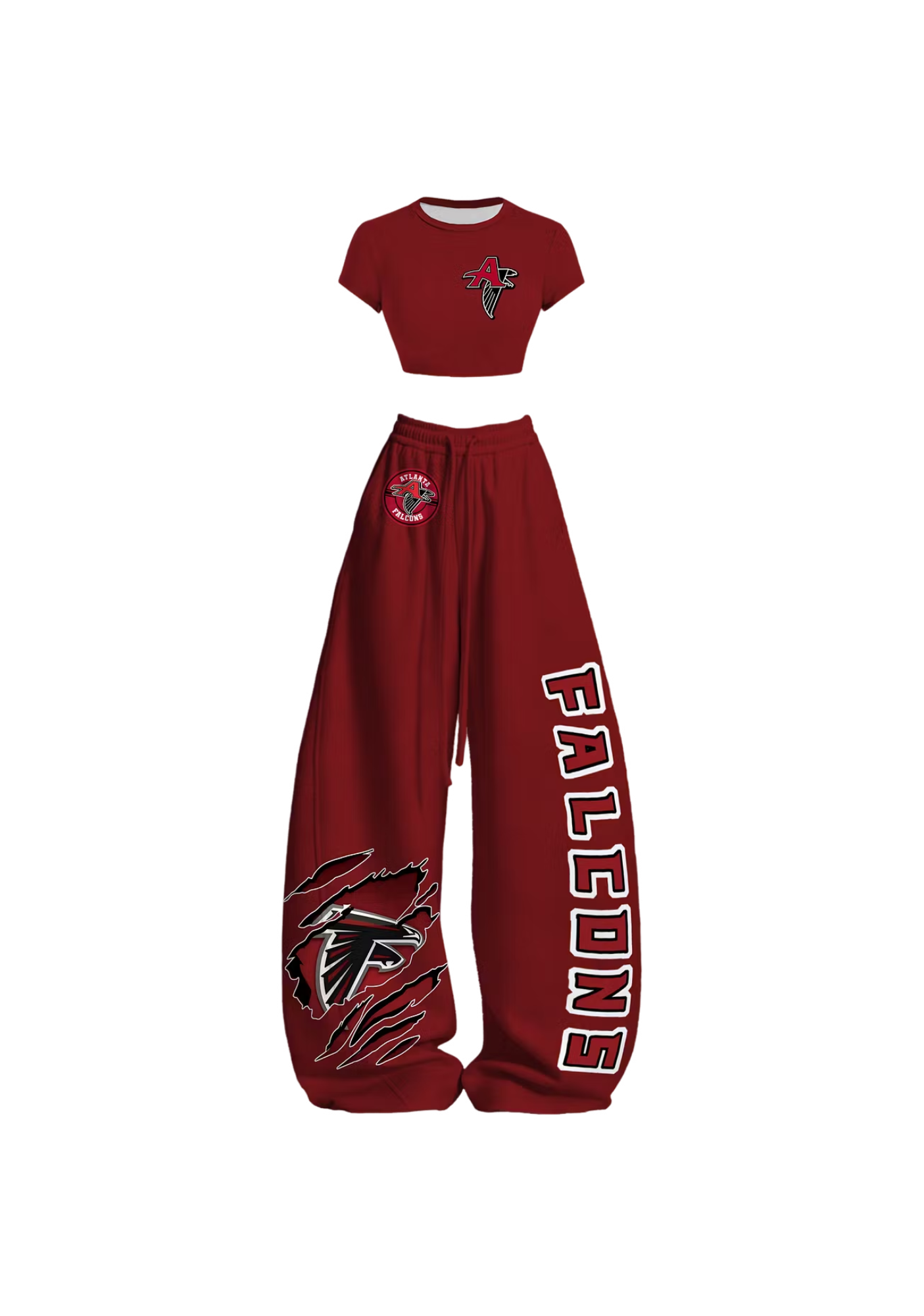 [Copy]Chicago Bears Bear Head Letter Print Tops & Elasticated Trousers Two-Piece Set