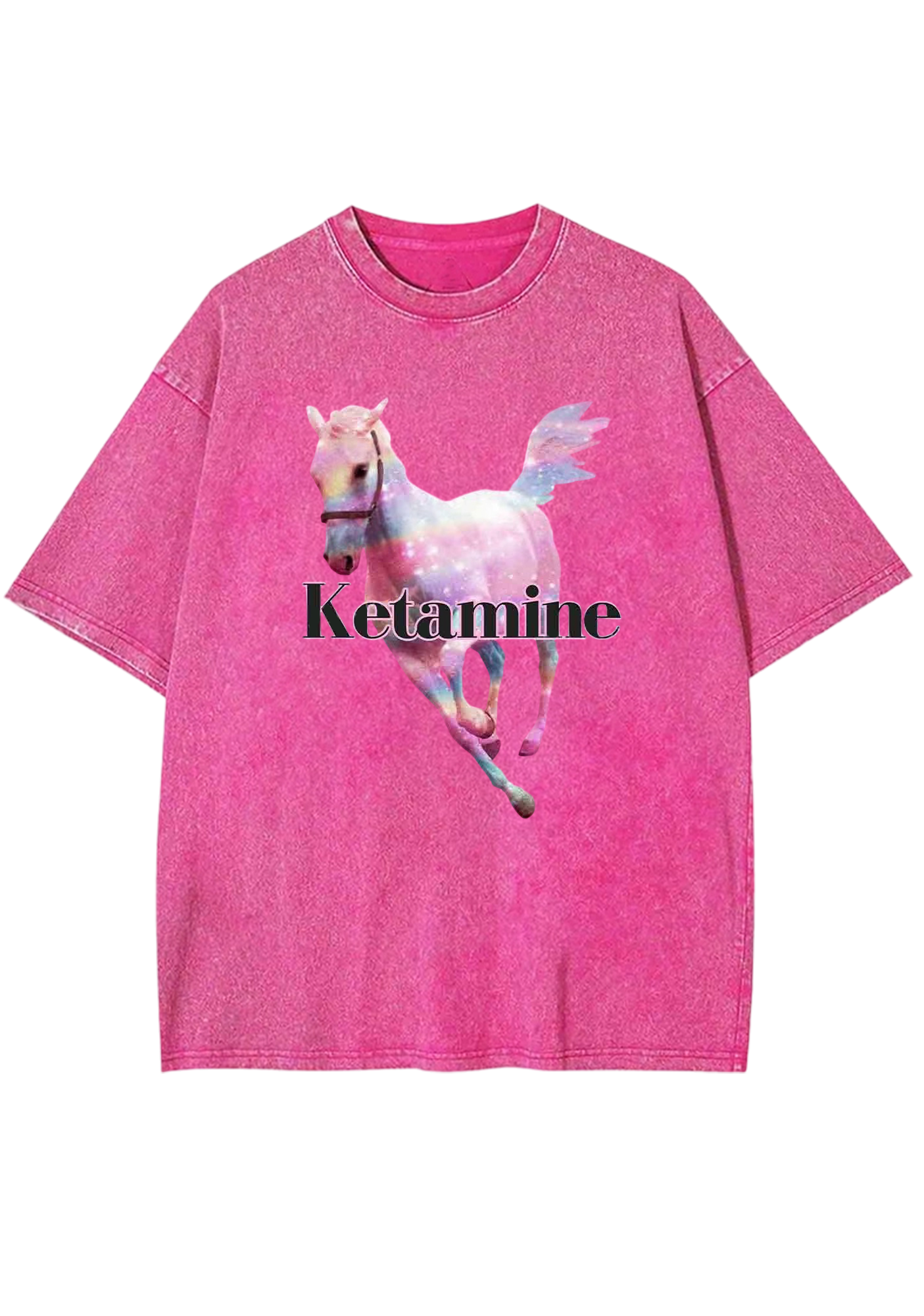 Ketamine Horse Y2K Washed Tee