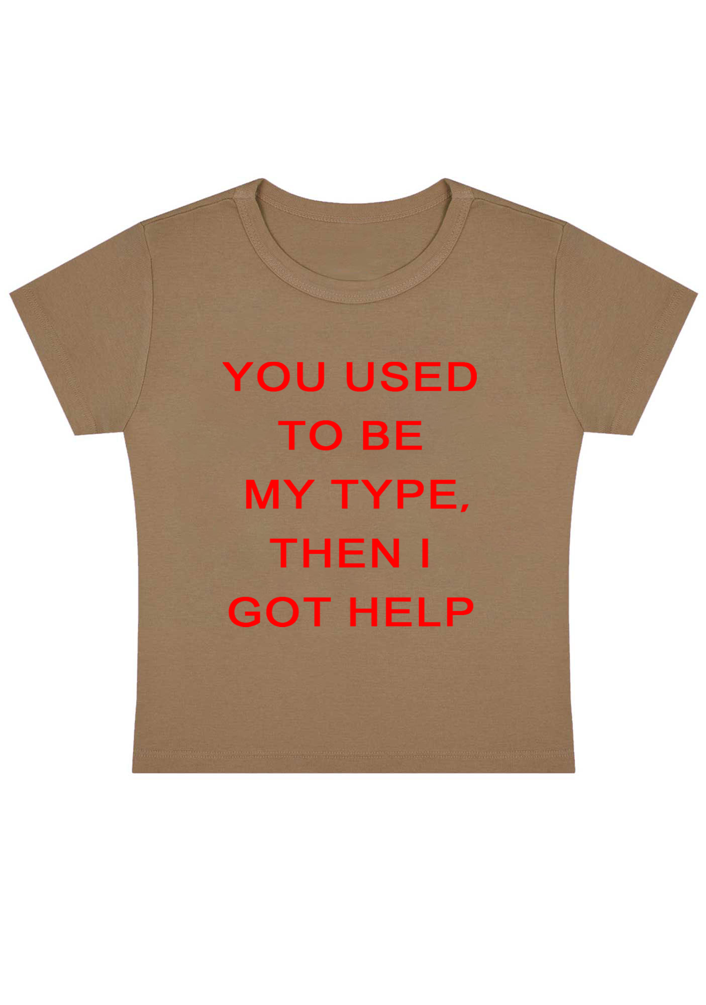 You Used to Be My Type Y2k Baby Tee