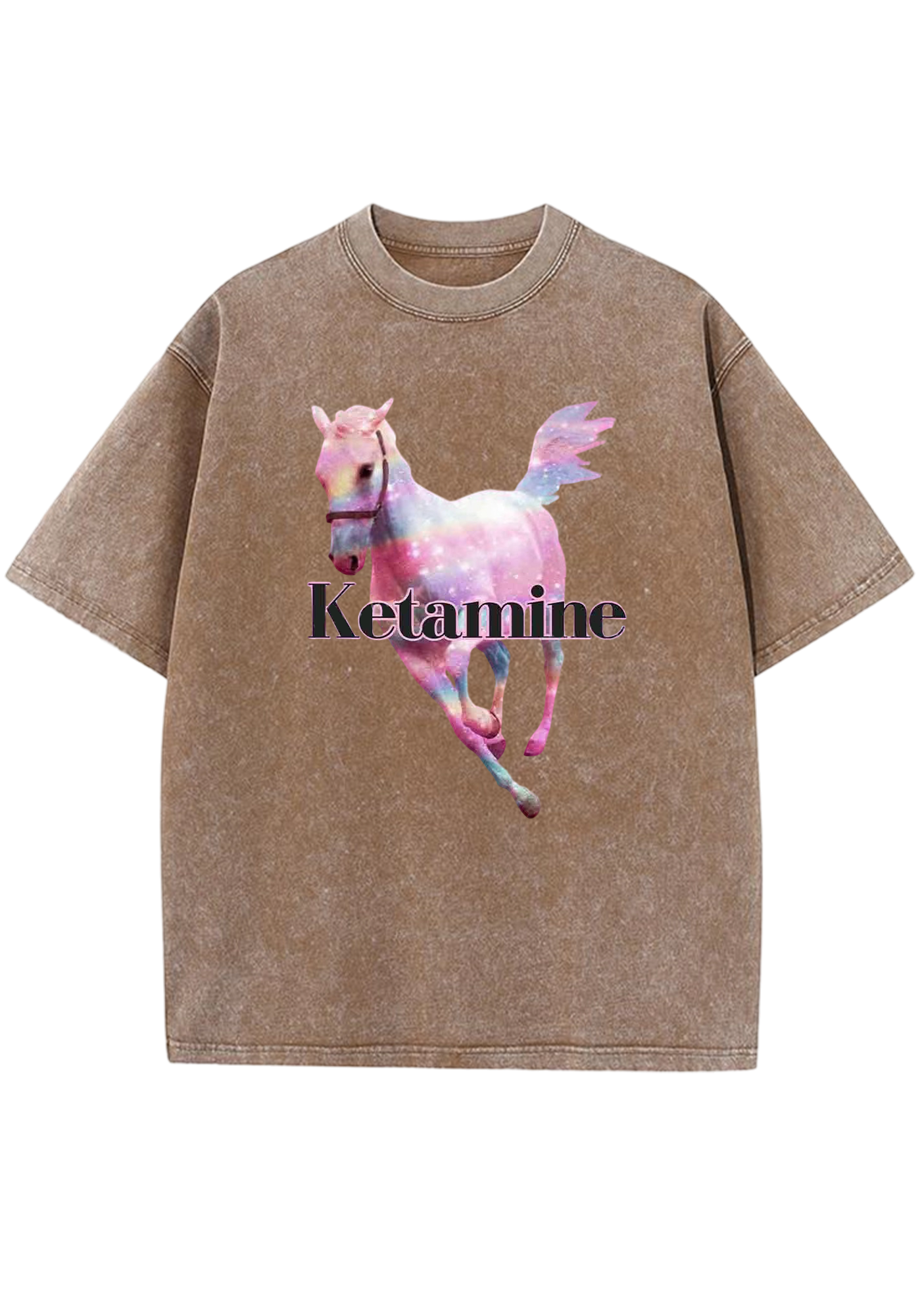 Ketamine Horse Y2K Washed Tee