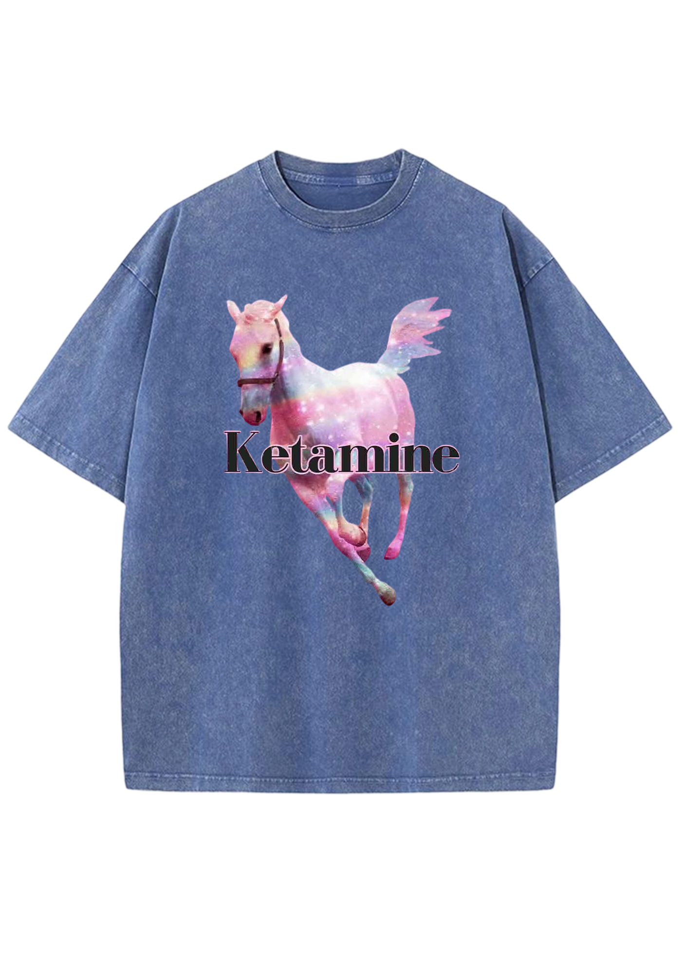 Ketamine Horse Y2K Washed Tee