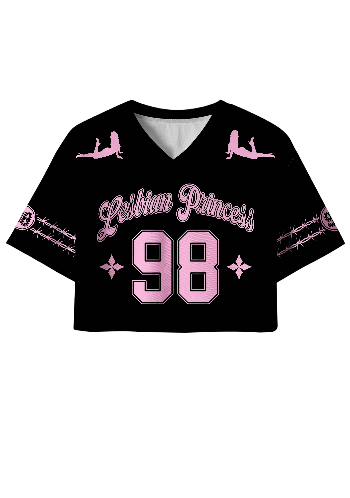 Leslian Y2K Crop Sport Jersey Shirts
