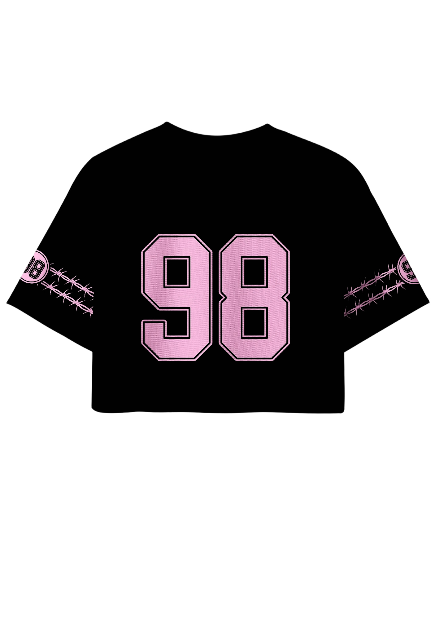 Leslian Y2K Crop Sport Jersey Shirts