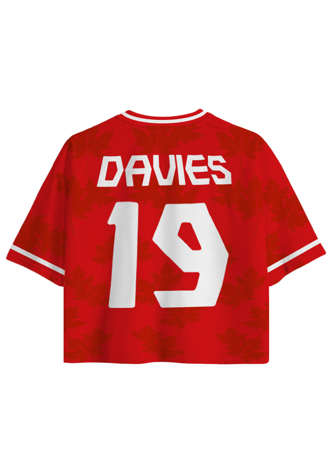 Canada Maple Leaf National Pride Cropped Mesh Jersey Shirt