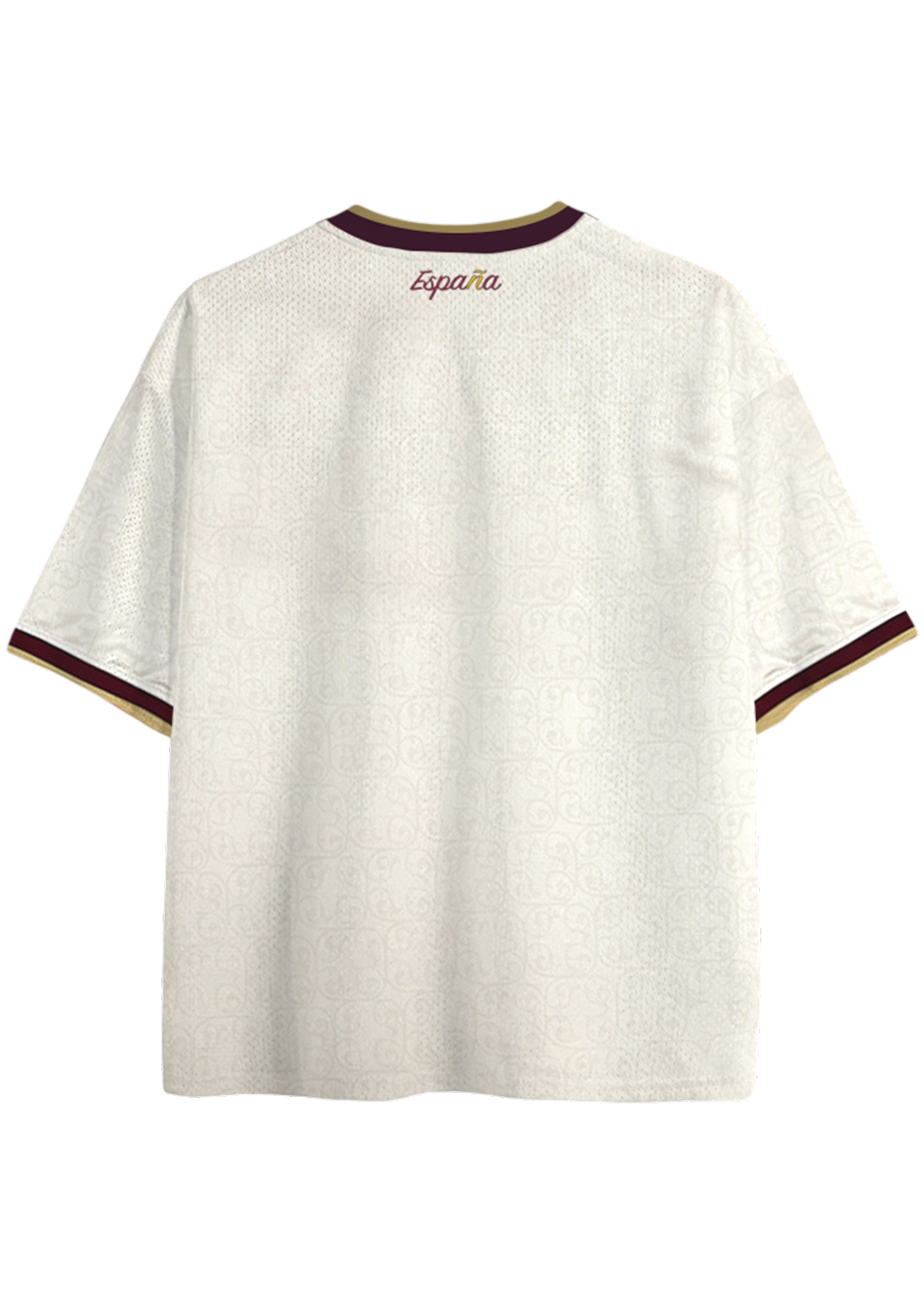 Minimal Print Spain National Team Mesh Jersey Shirts