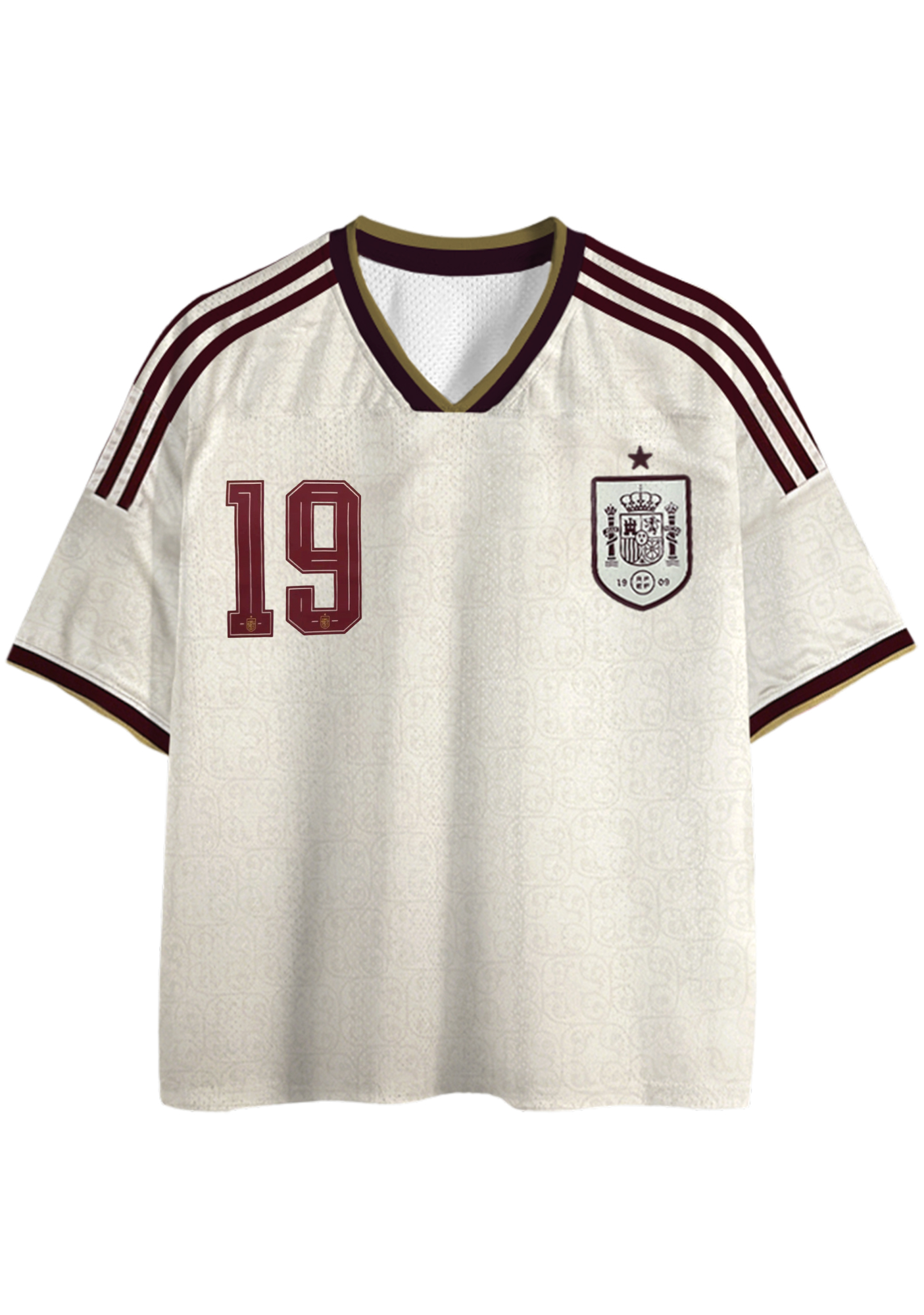 Spain #19 Monogram Mesh Jersey Shirts