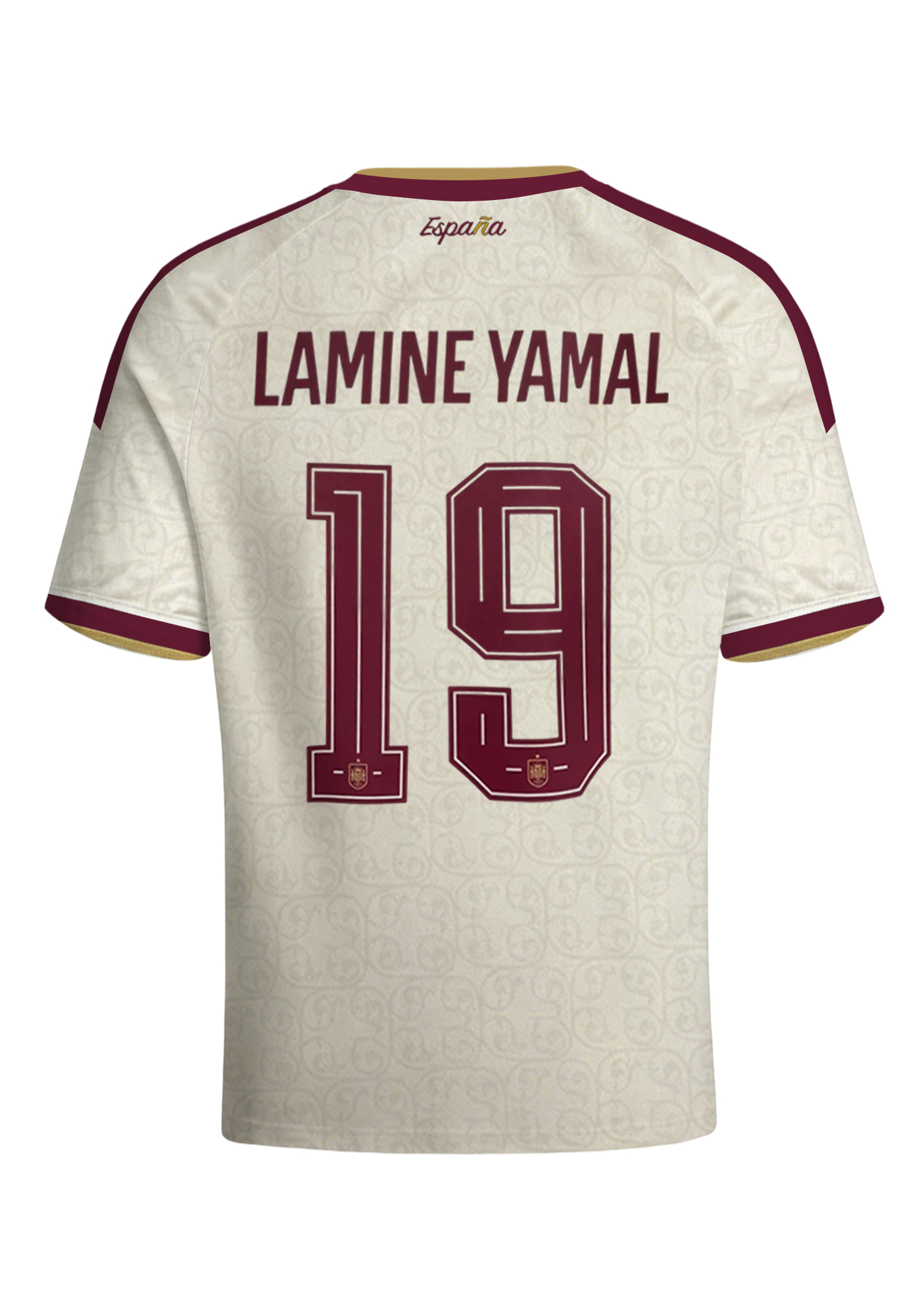 Men's Spain #19 Monogram Jersey Shirts