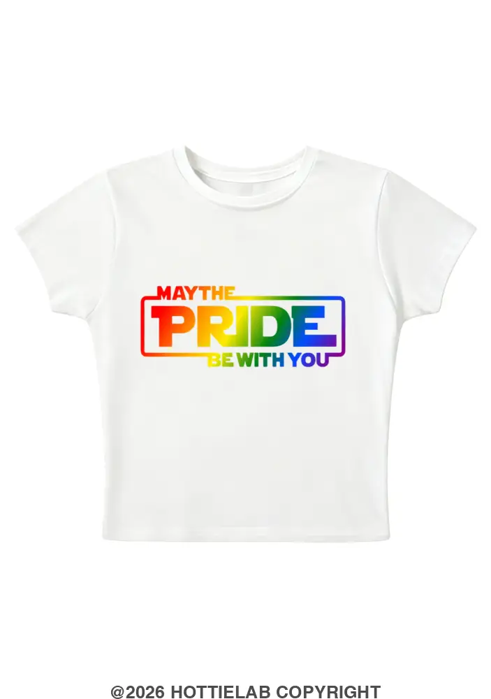 May The Pride Be With You Y2K Baby Tee