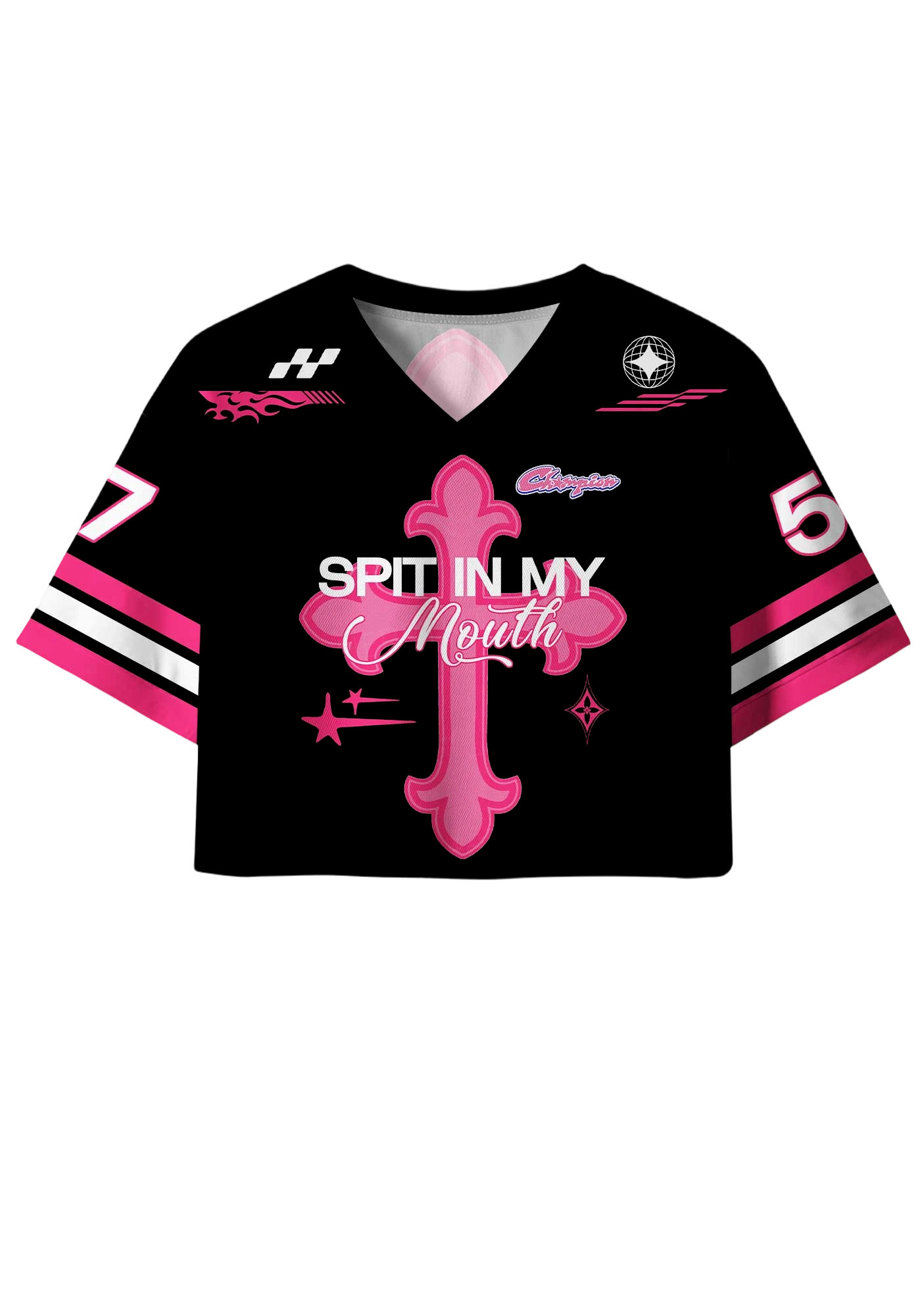 Spit In My Mouth Y2K Crop Sport Jersey Shirts