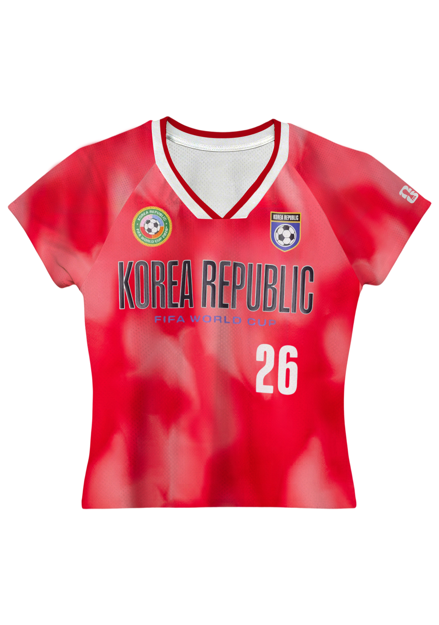 Korea Republic Tie Dye Baby Tee