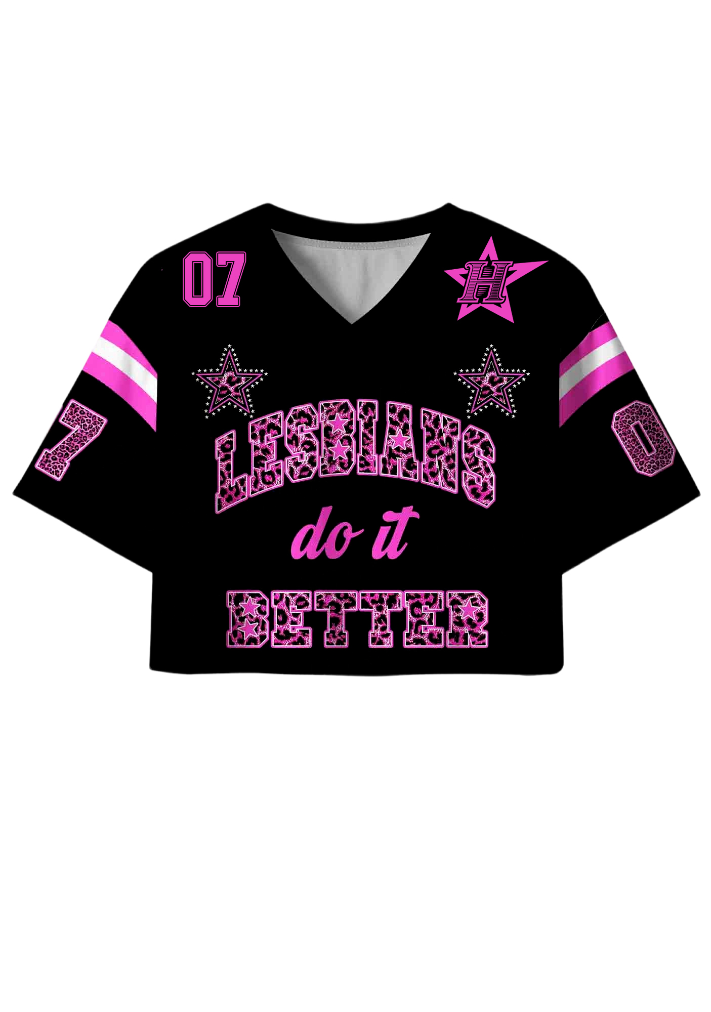 Lesbians Do It Better Y2K Crop Sport Jersey Shirts