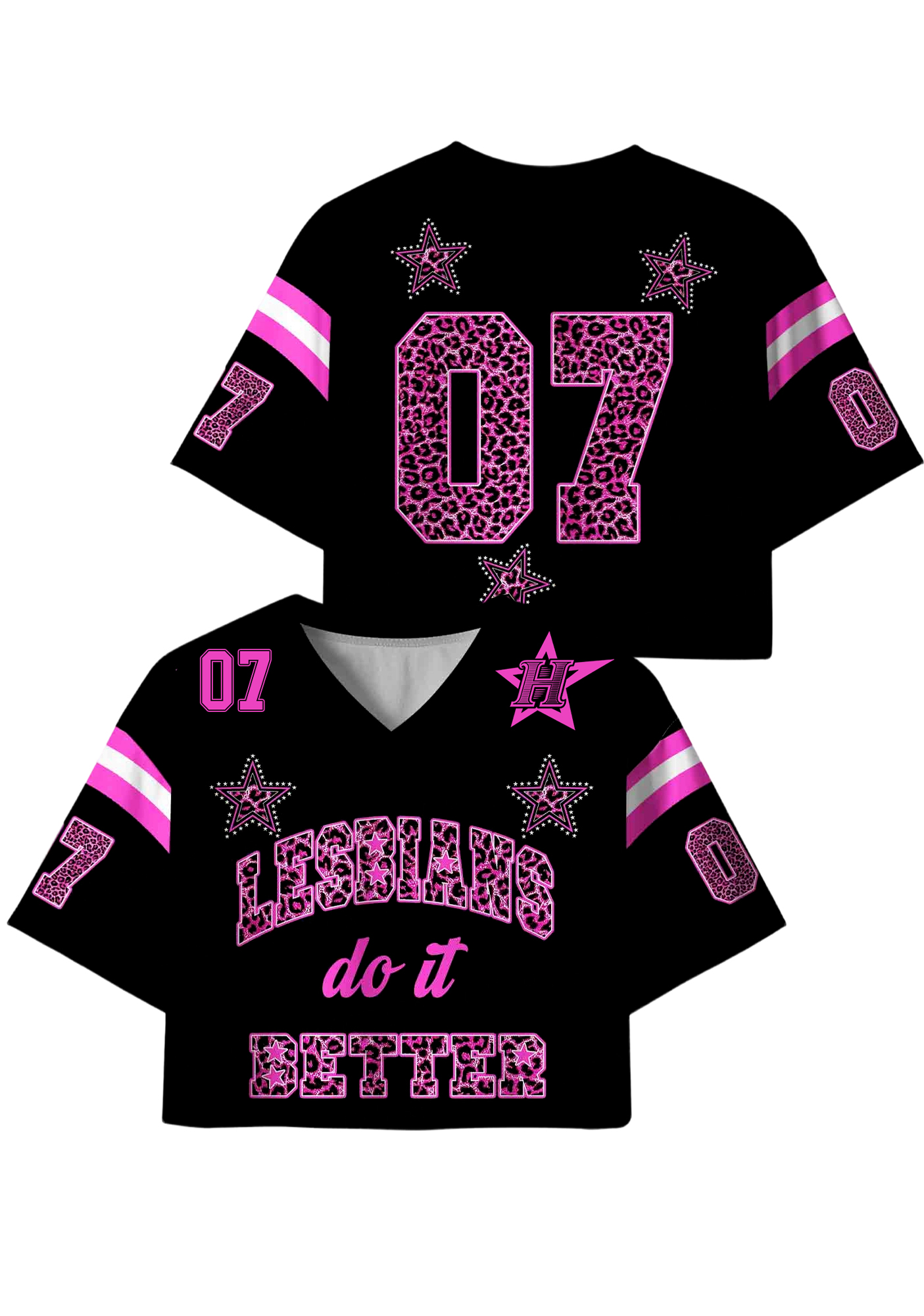 Lesbians Do It Better Y2K Crop Sport Jersey Shirts