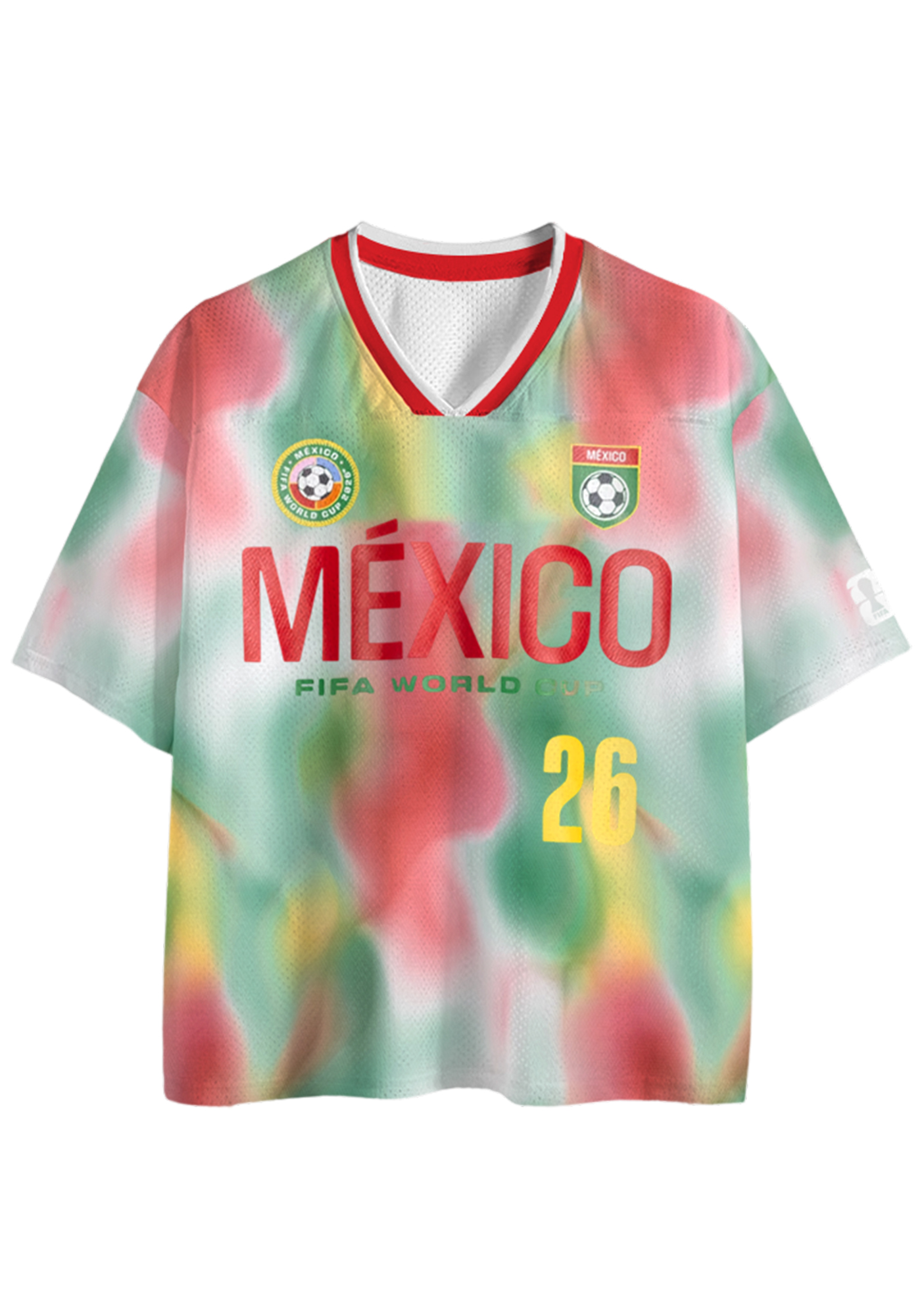 Mexico Tie Dye 2026 World Cup Mesh Jersey Shirts