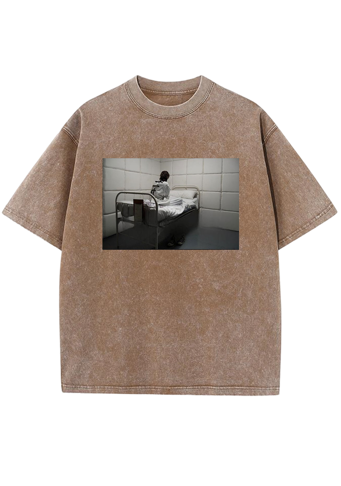 Mental Ward Blue Y2K Washed Tee