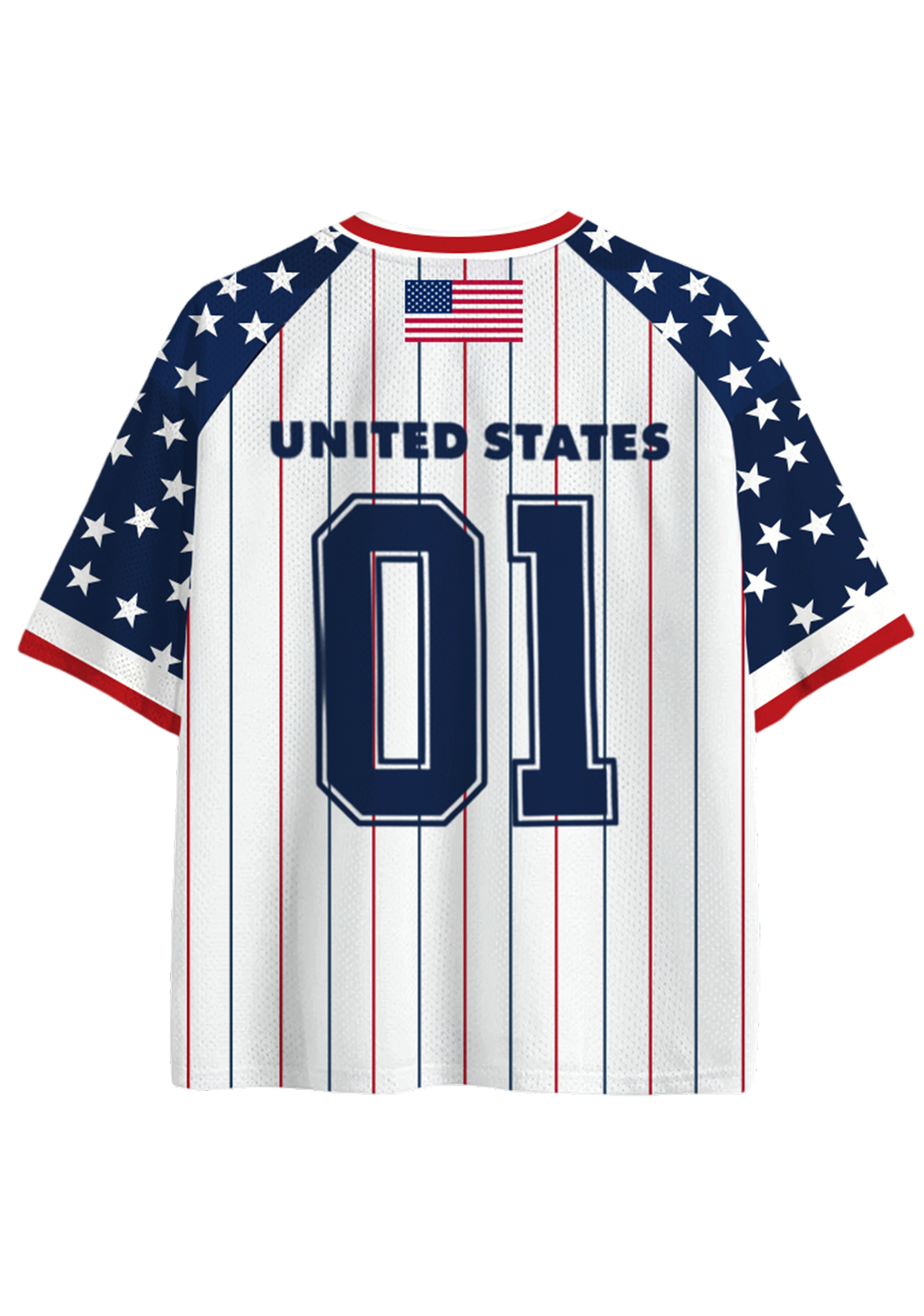 USA 1776 Star Striped Mesh Jersey Shirts
