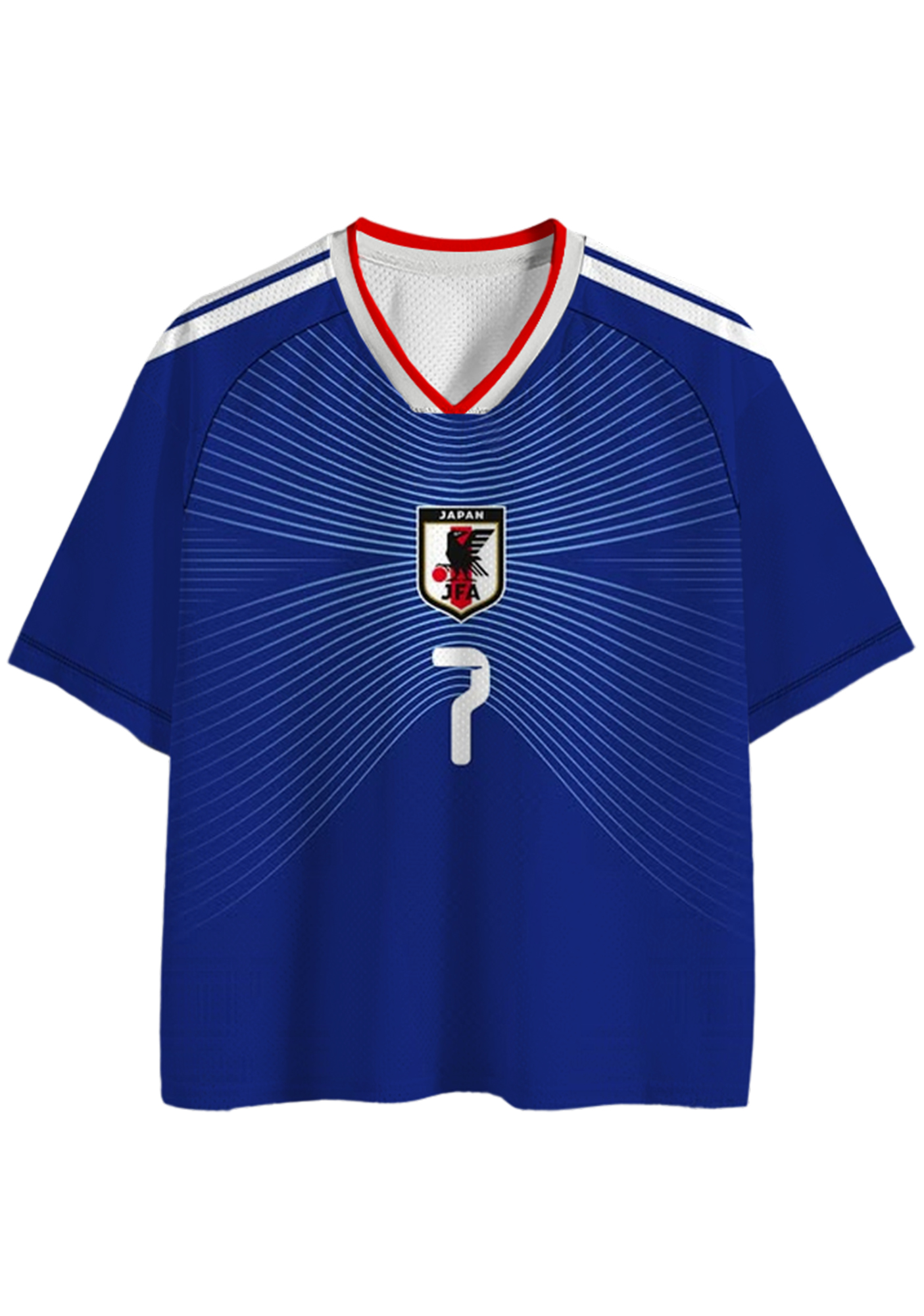 Blue Radiant Stripe Japan National Team Mesh Jersey Shirts