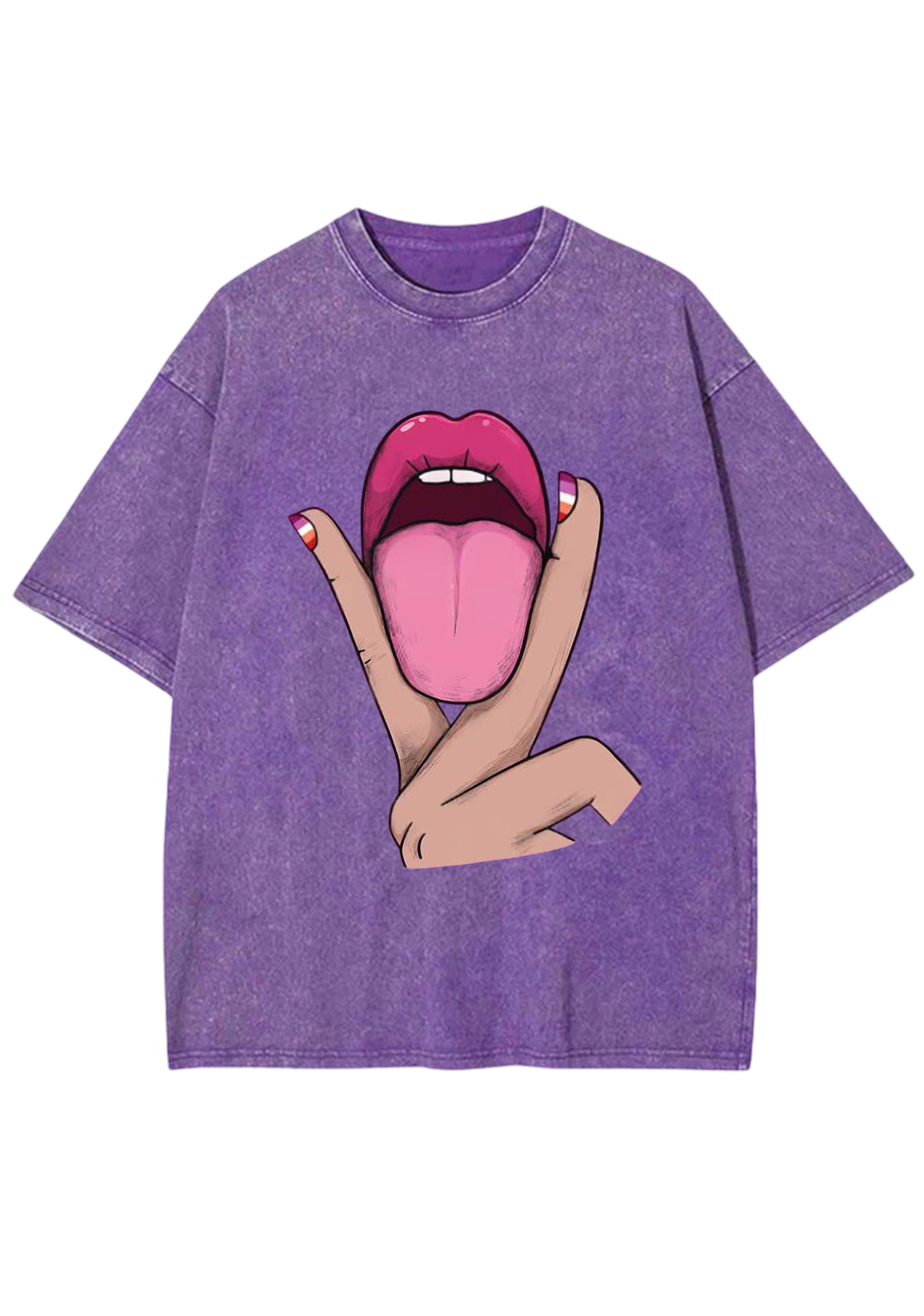 Tongue Vibe Y2K Washed Tee
