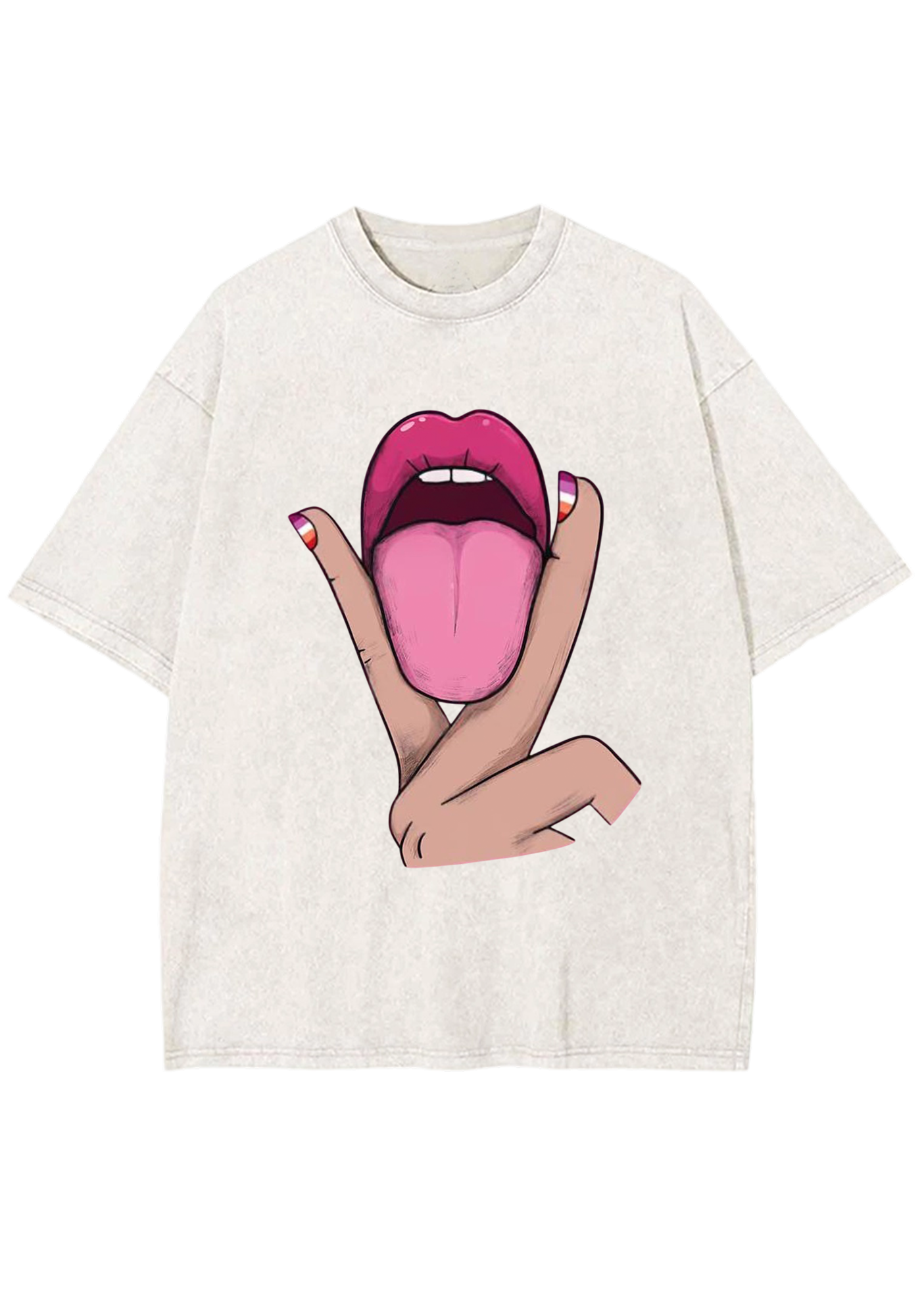 Tongue Vibe Y2K Washed Tee