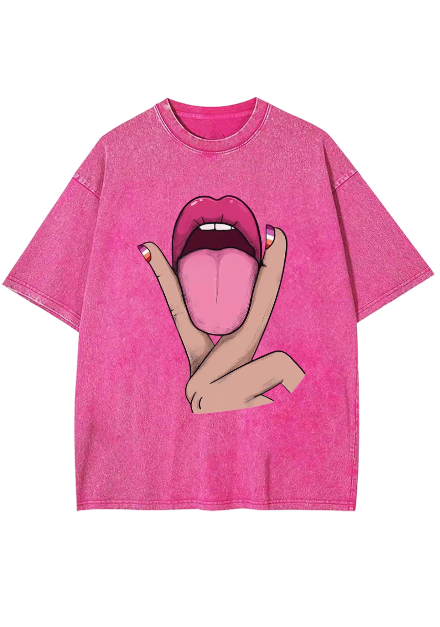 Tongue Vibe Y2K Washed Tee