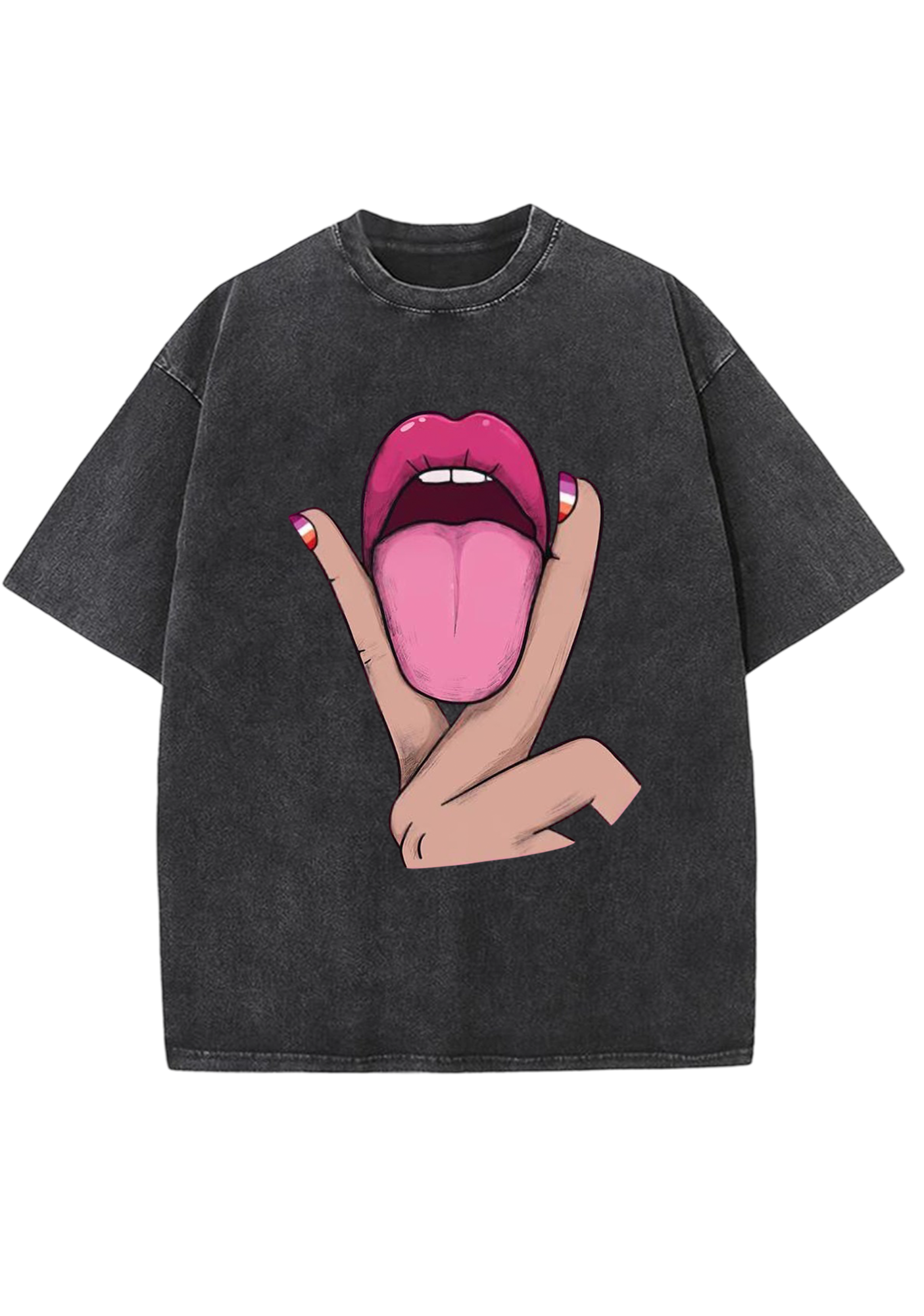 Tongue Vibe Y2K Washed Tee