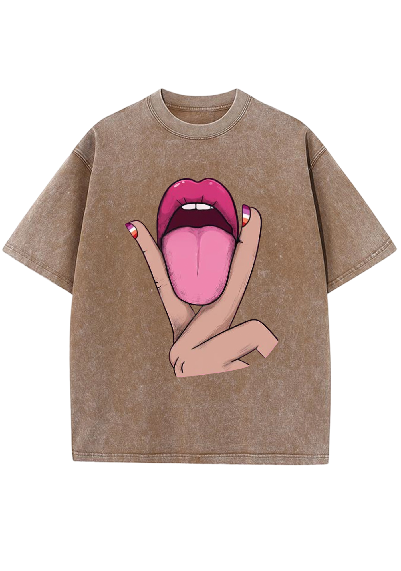 Tongue Vibe Y2K Washed Tee