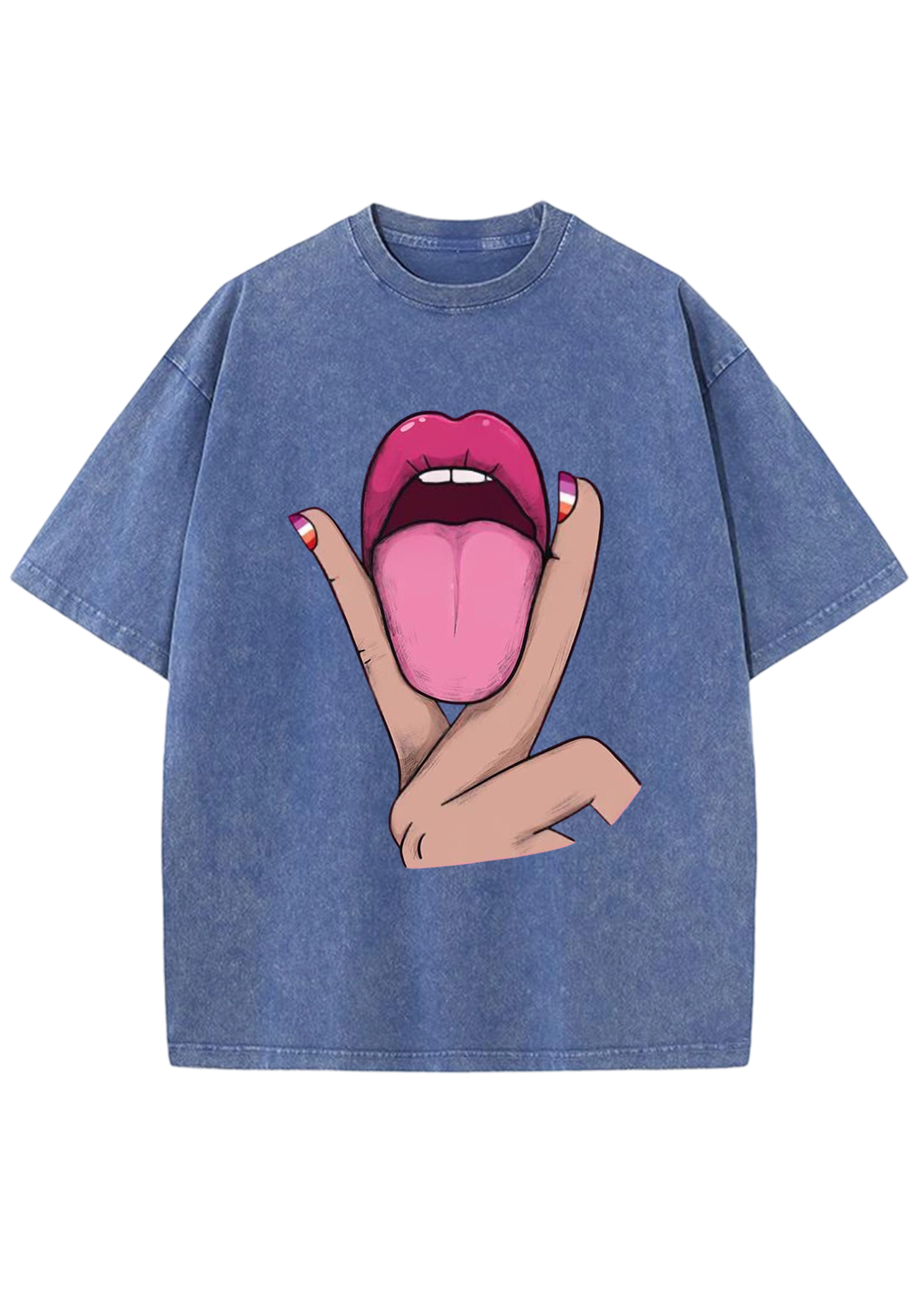 Tongue Vibe Y2K Washed Tee