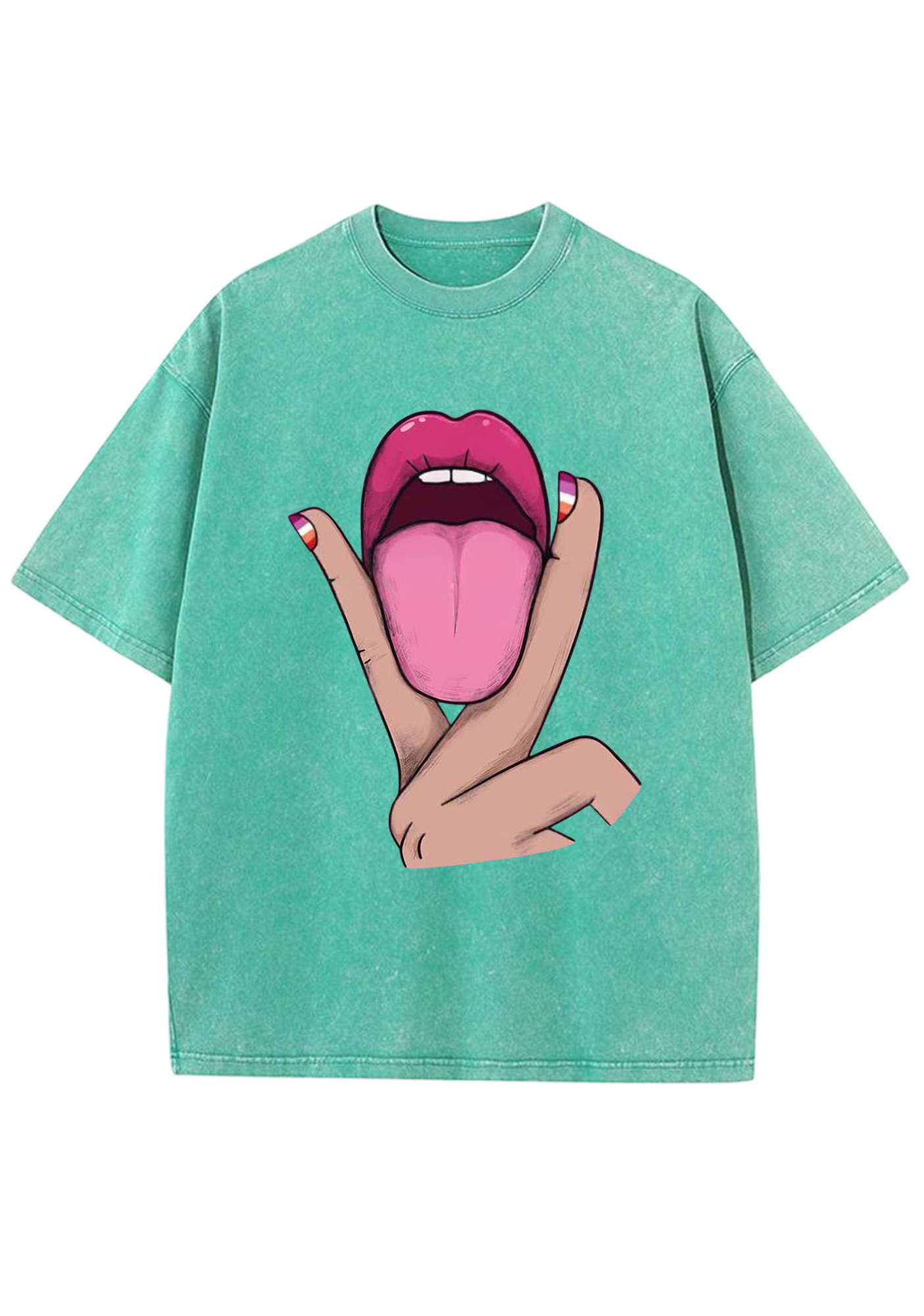 Tongue Vibe Y2K Washed Tee