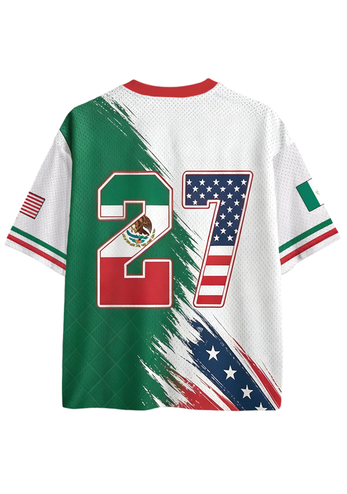Mexico USA Flag Eagle Soccer Mesh Jersey Shirts
