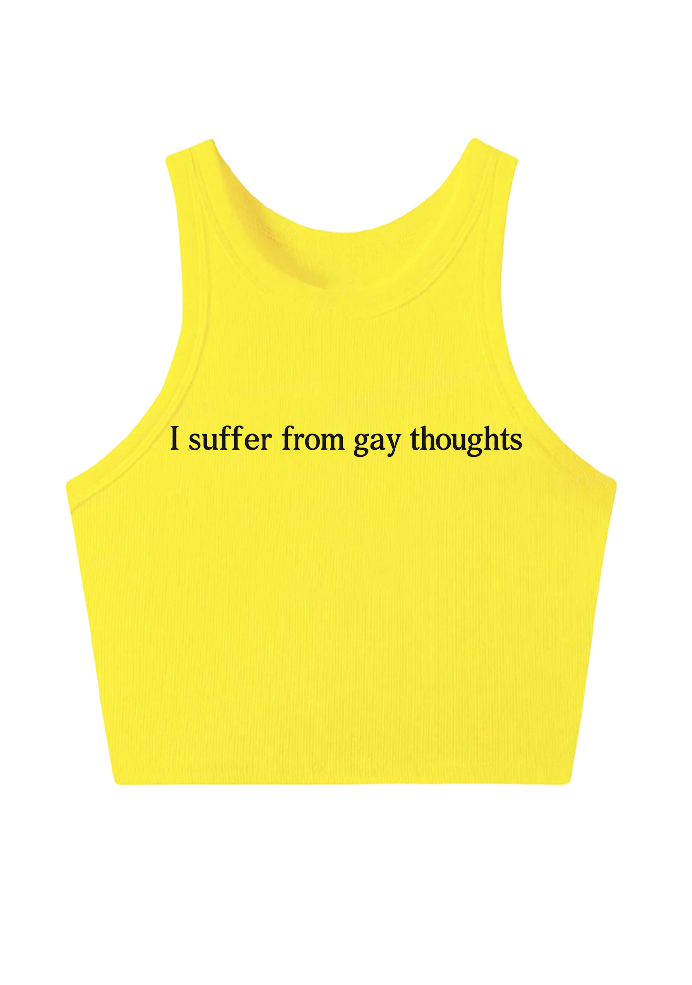 I Suffer From Gay Thoughts Y2K Crop Tank Top