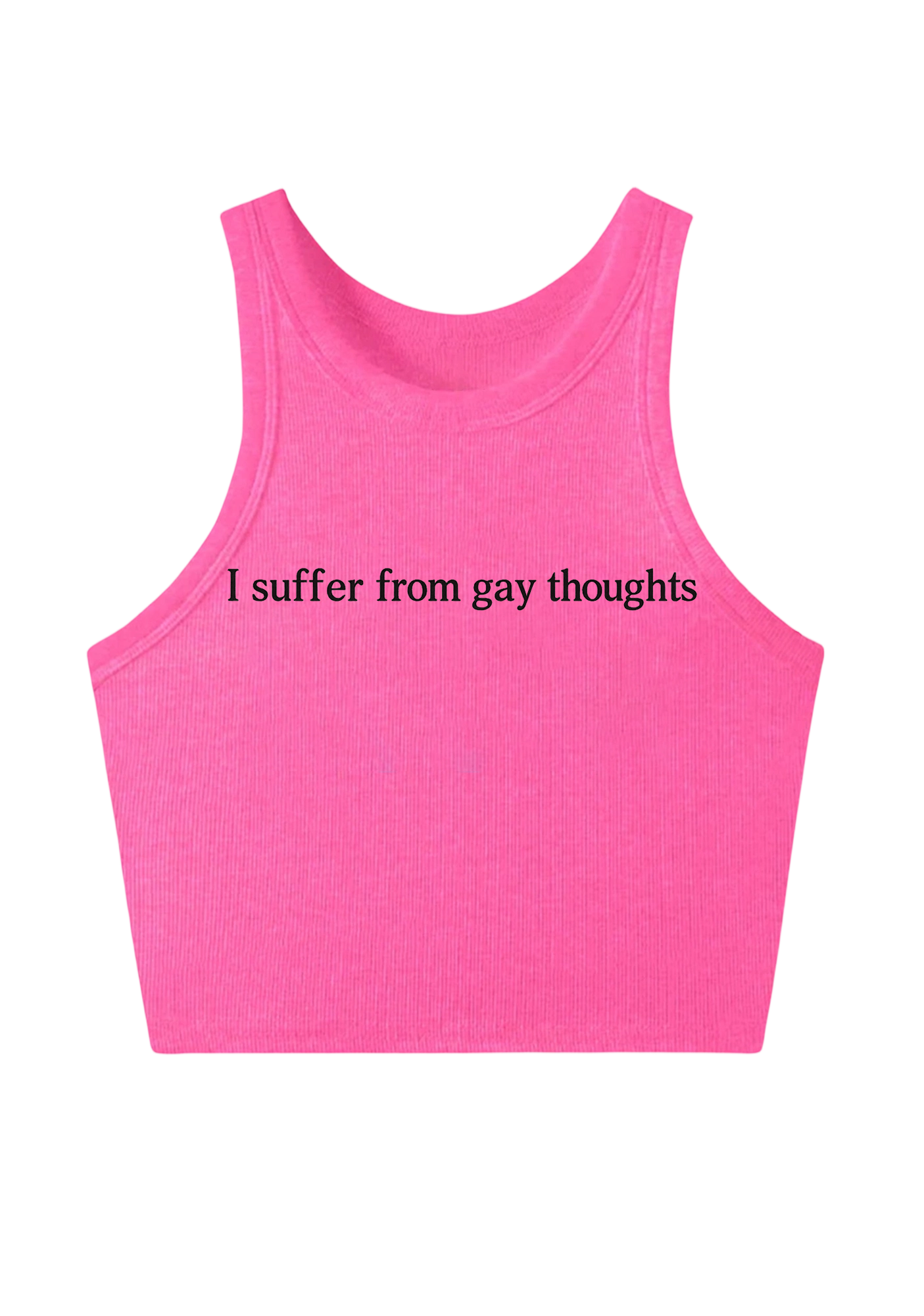 I Suffer From Gay Thoughts Y2K Crop Tank Top