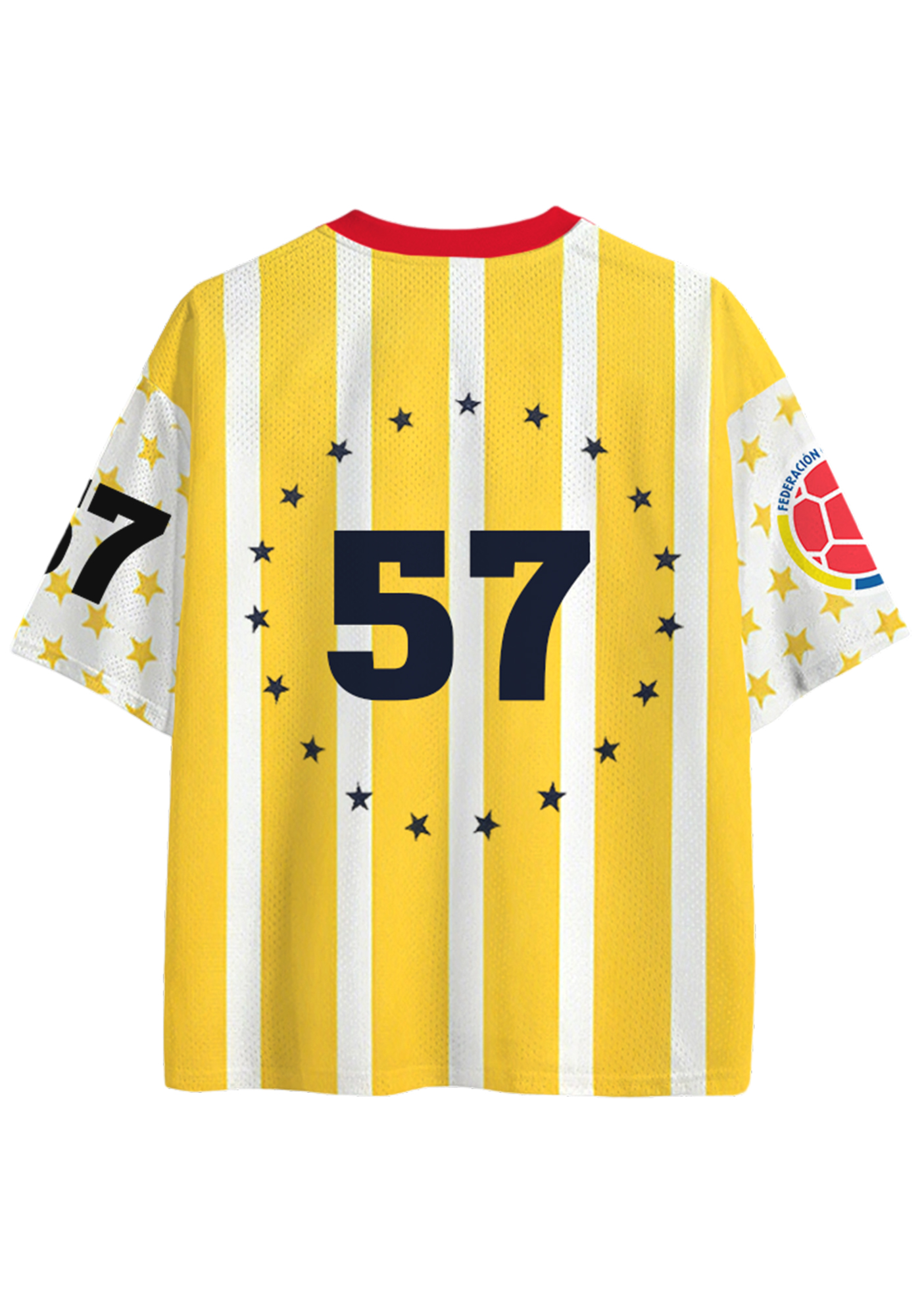 Star Pattern Colombia Striped Mesh Jersey Shirts