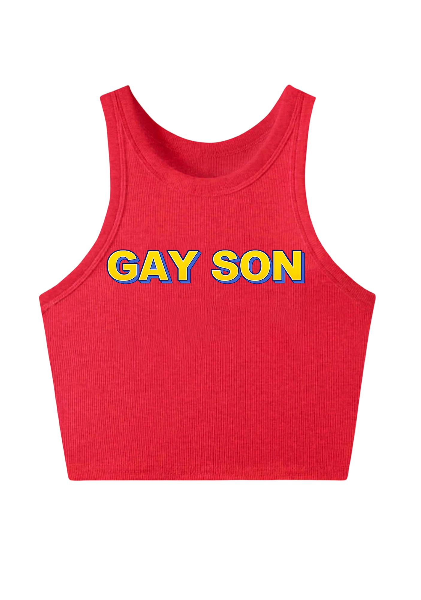 Gay Son Y2K Crop Tank Top