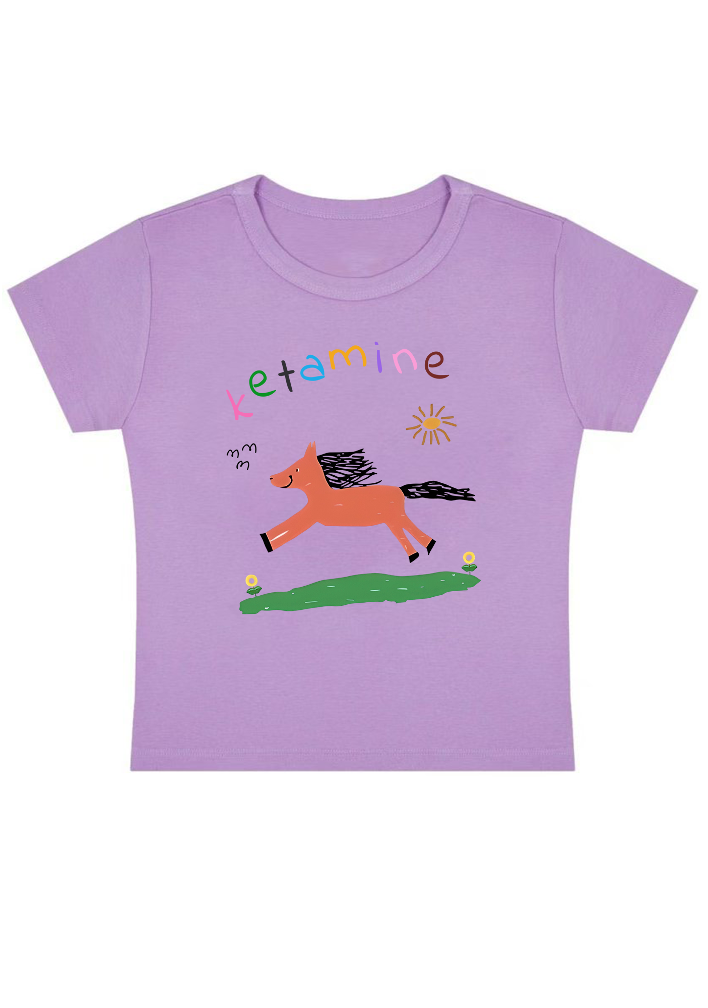 Pink Pony Y2K Baby Tee