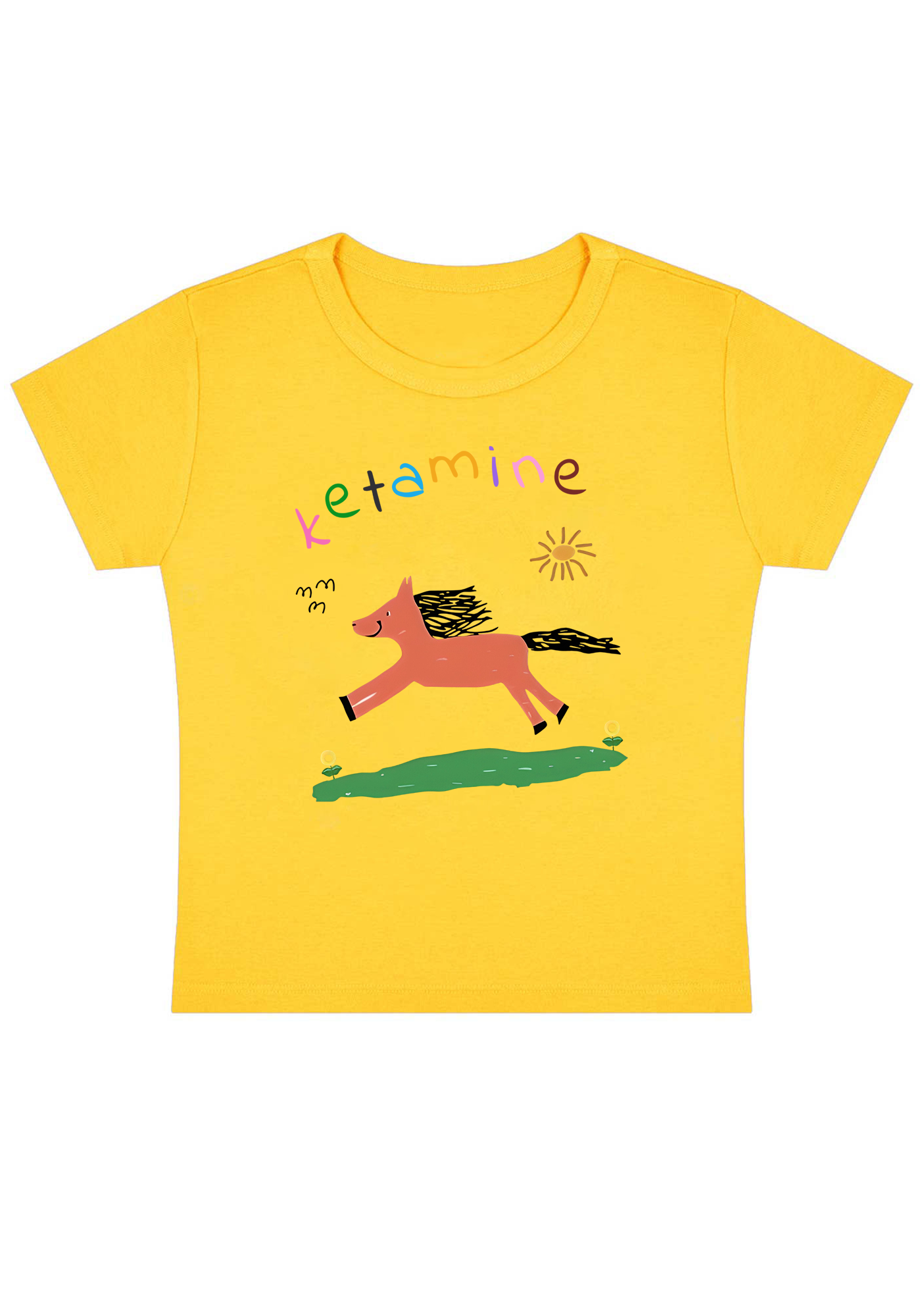 Pink Pony Y2K Baby Tee