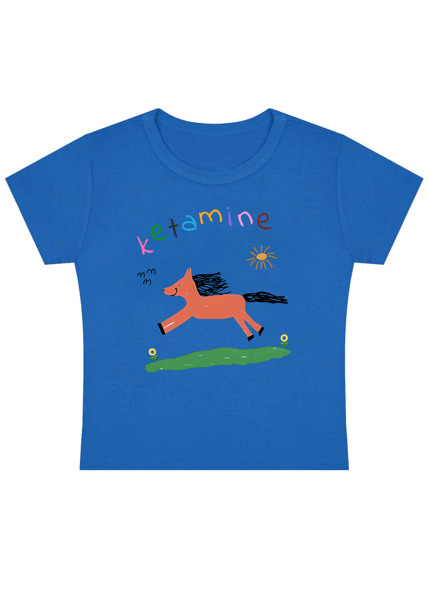 Pink Pony Y2K Baby Tee