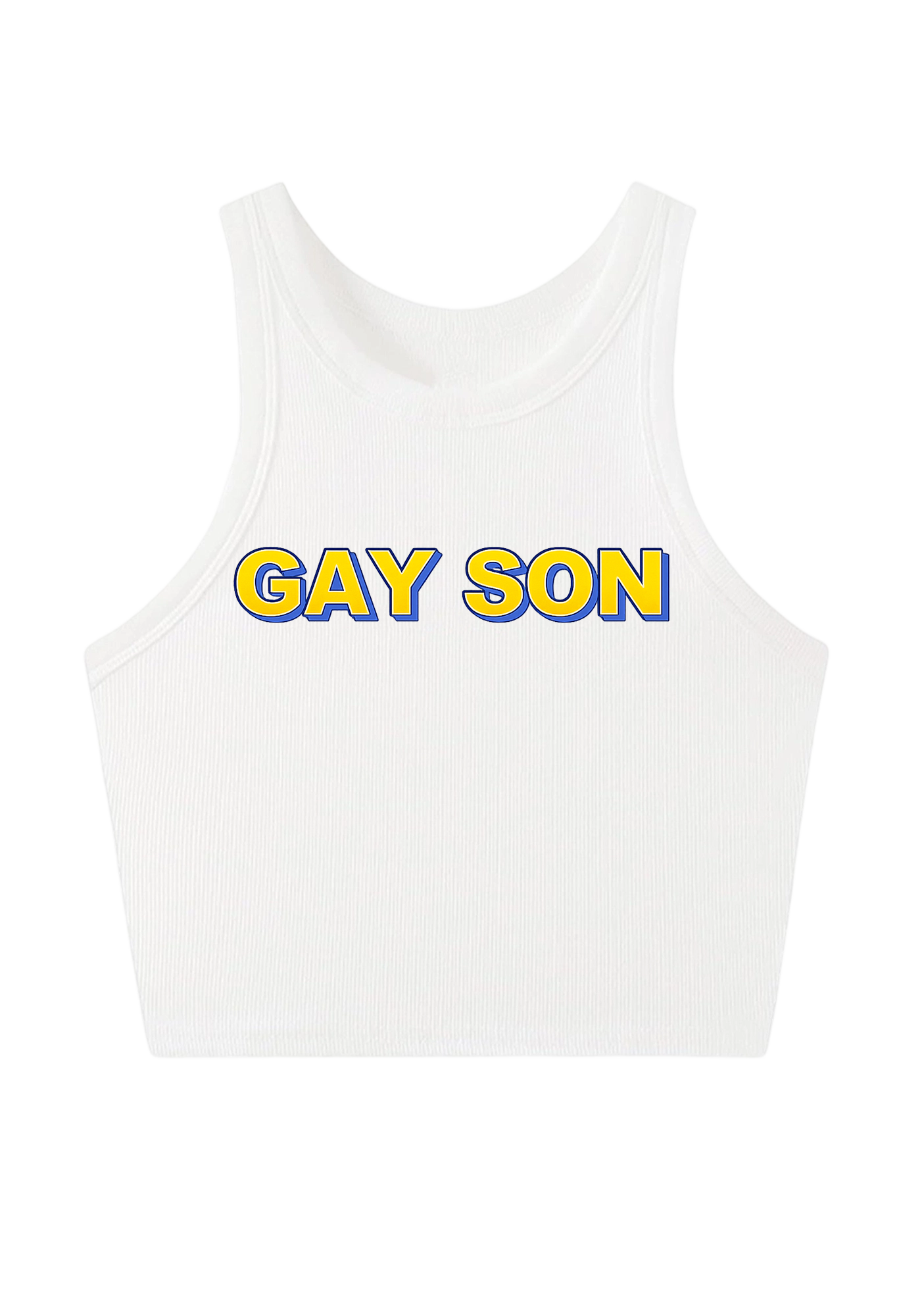 Gay Son Y2K Crop Tank Top