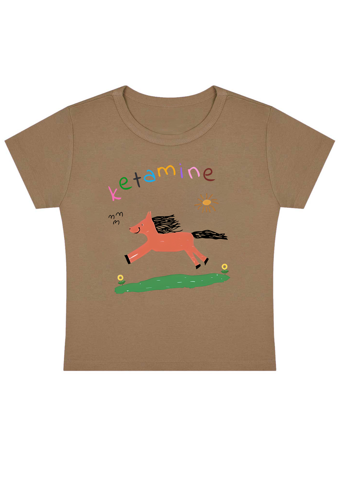 Pink Pony Y2K Baby Tee