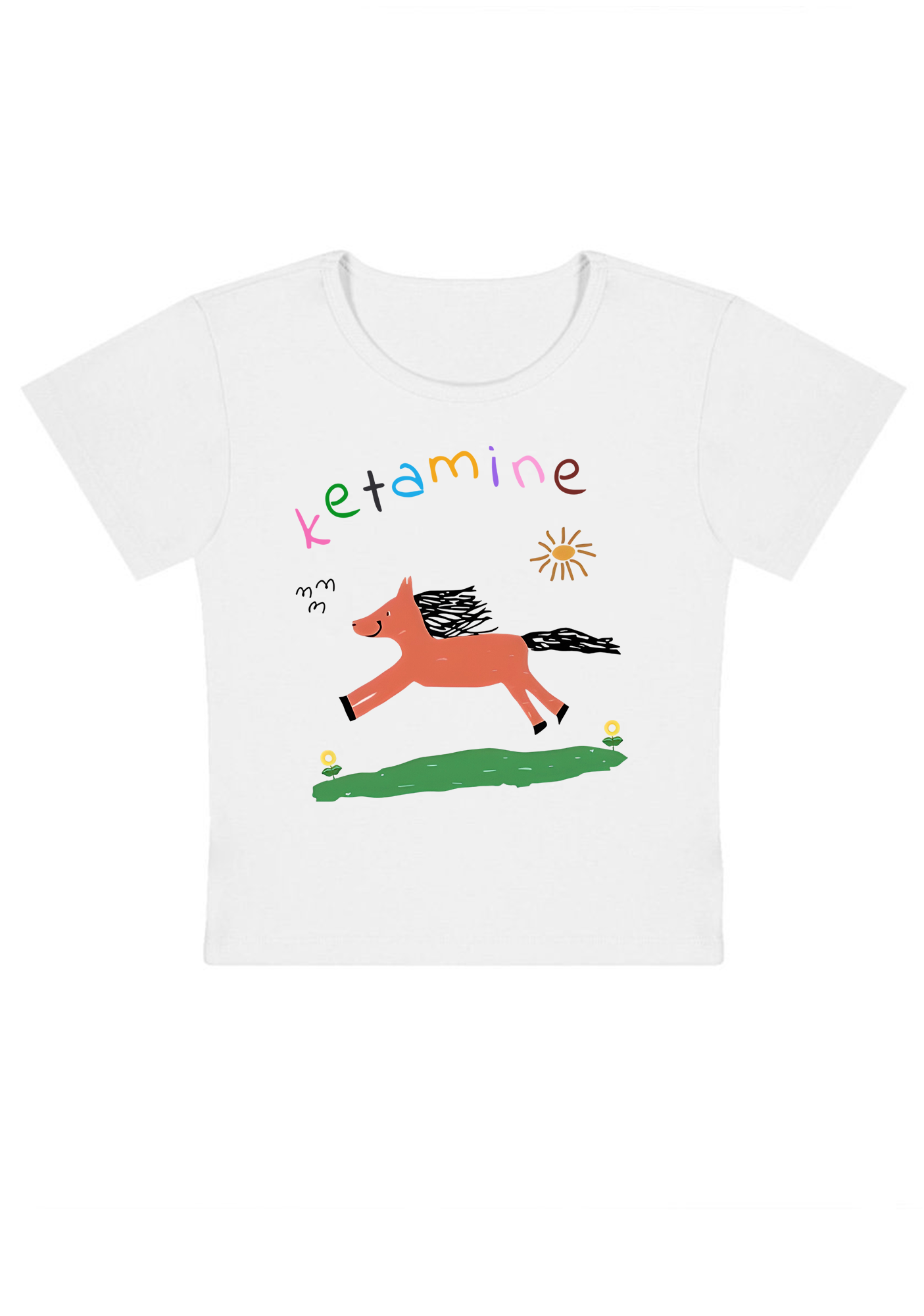 Pink Pony Y2K Baby Tee