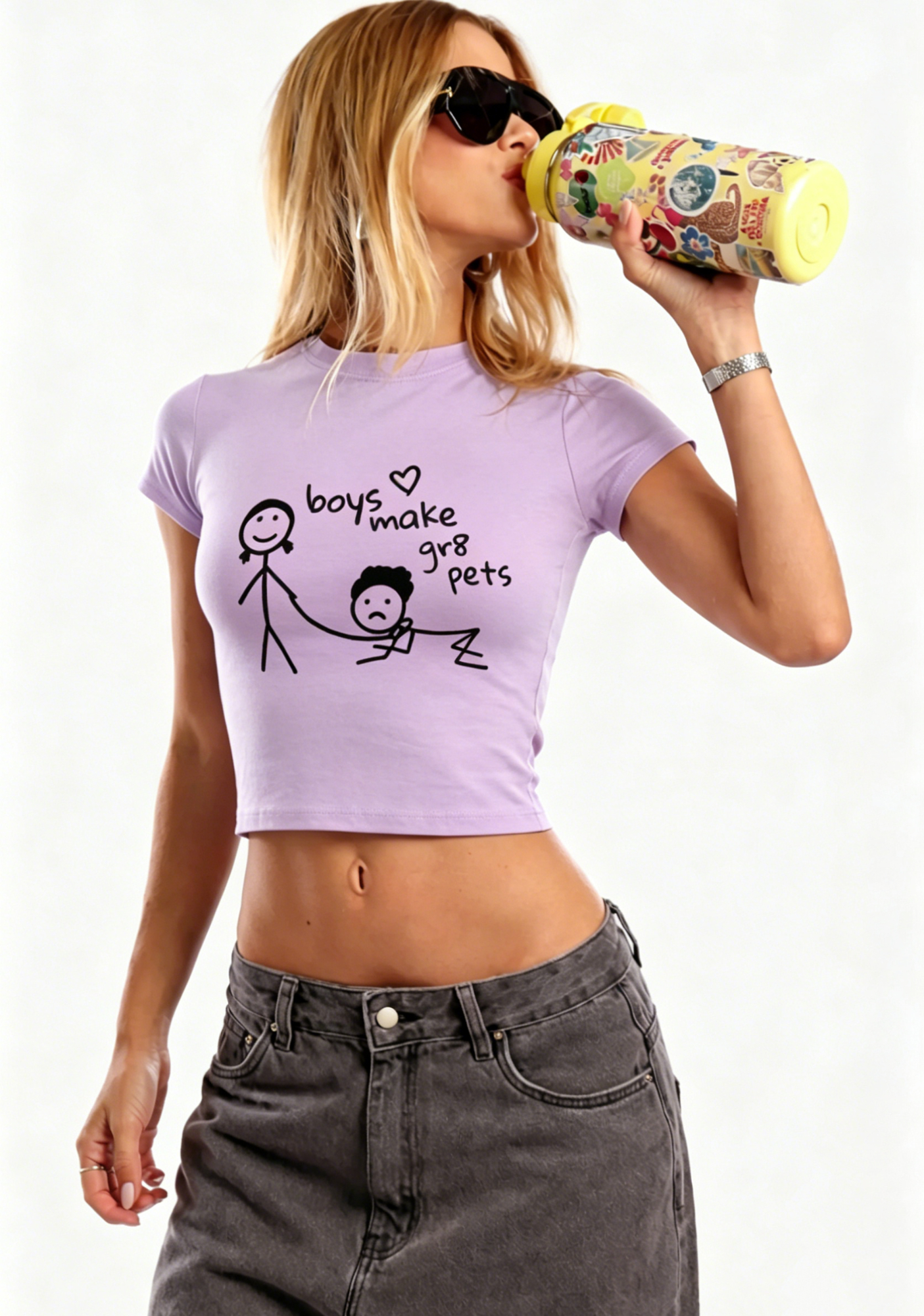 Boys Make Great Pets Y2K Baby Tee